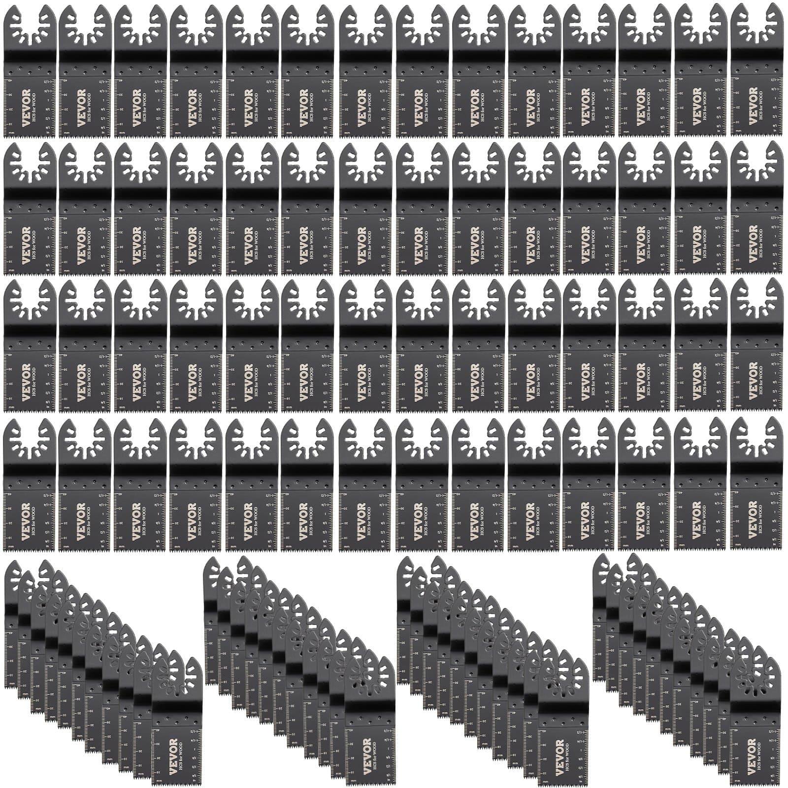 100er Set Multitool Sägeblätter HCS und Edelstahl