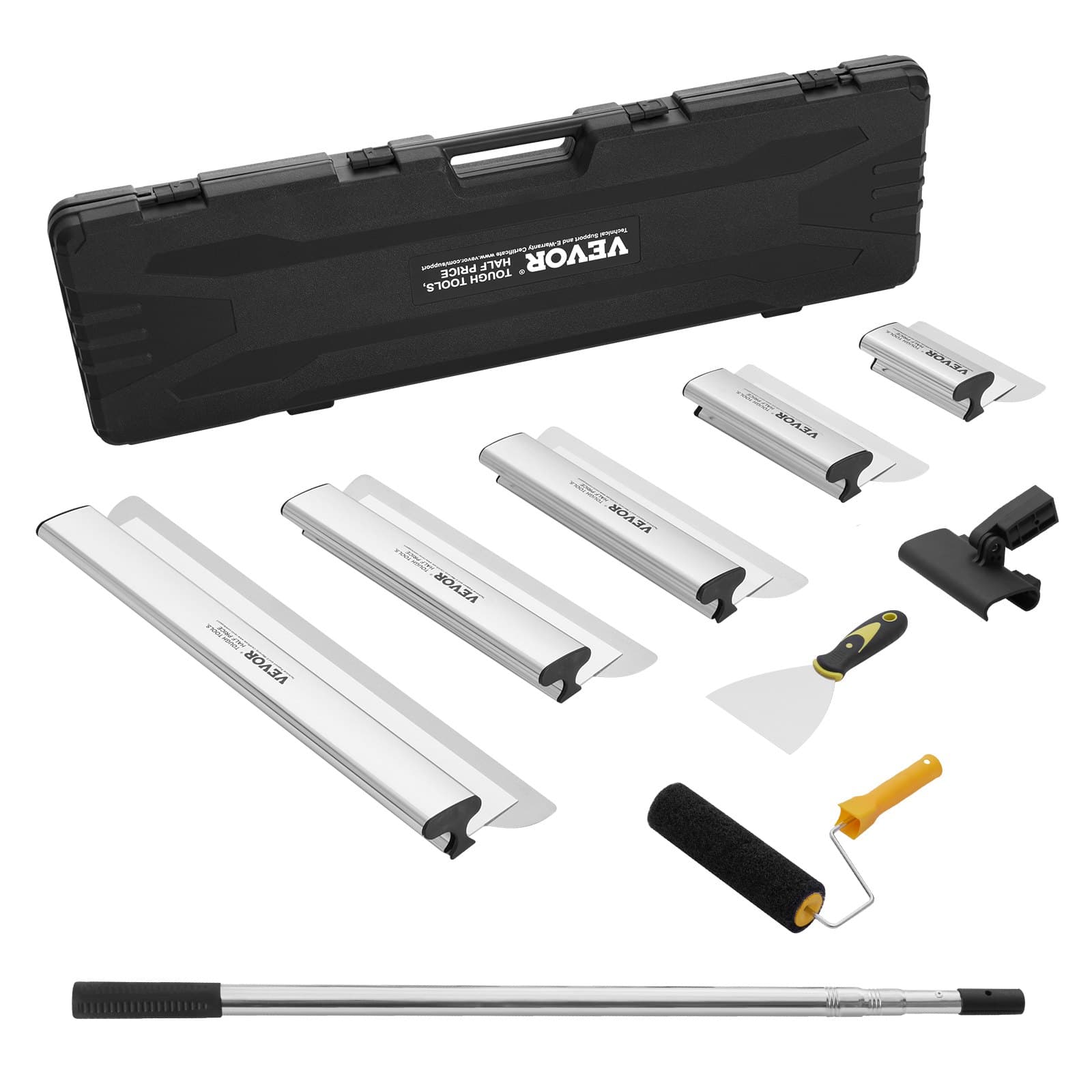 Trockenbau-Spachtelklingen-Set mit Verlängerungsgriffstange