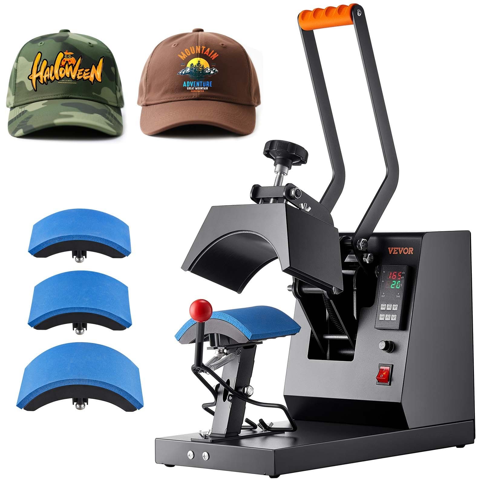 4-in-1 heat press for hats and caps