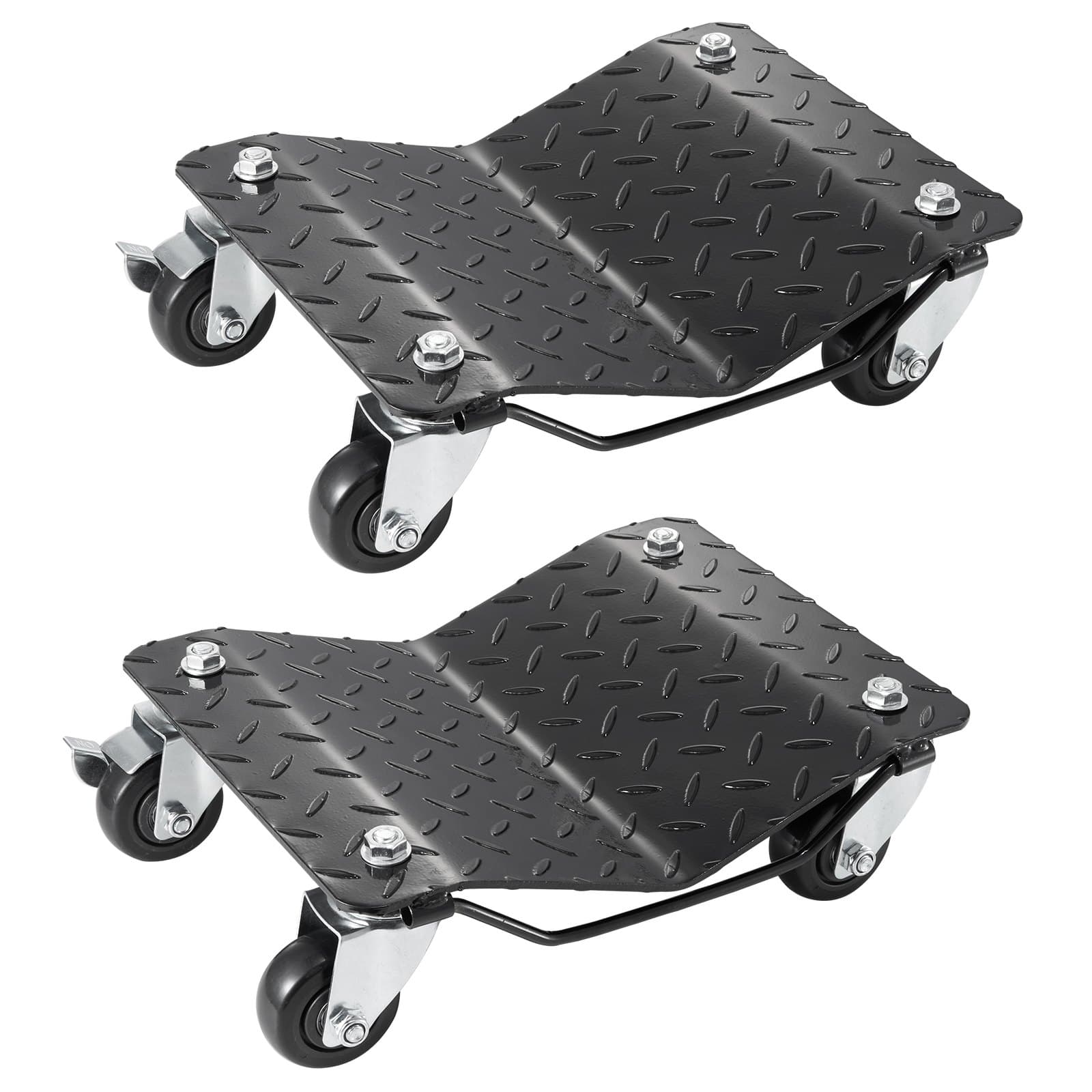 Portable Wheel Dolly for Vehicles, 2 Pieces, 1400 kg