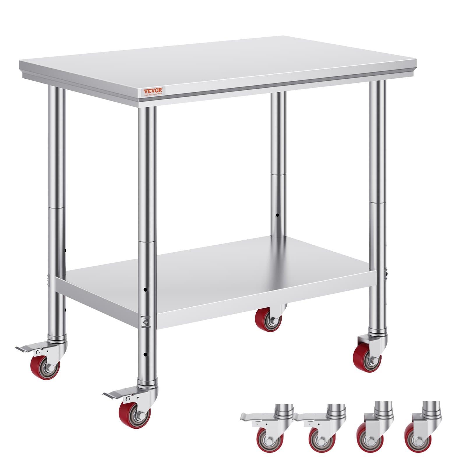 Edelstahl Arbeitstisch 91 x 60 x 85 cm für Gastronomie