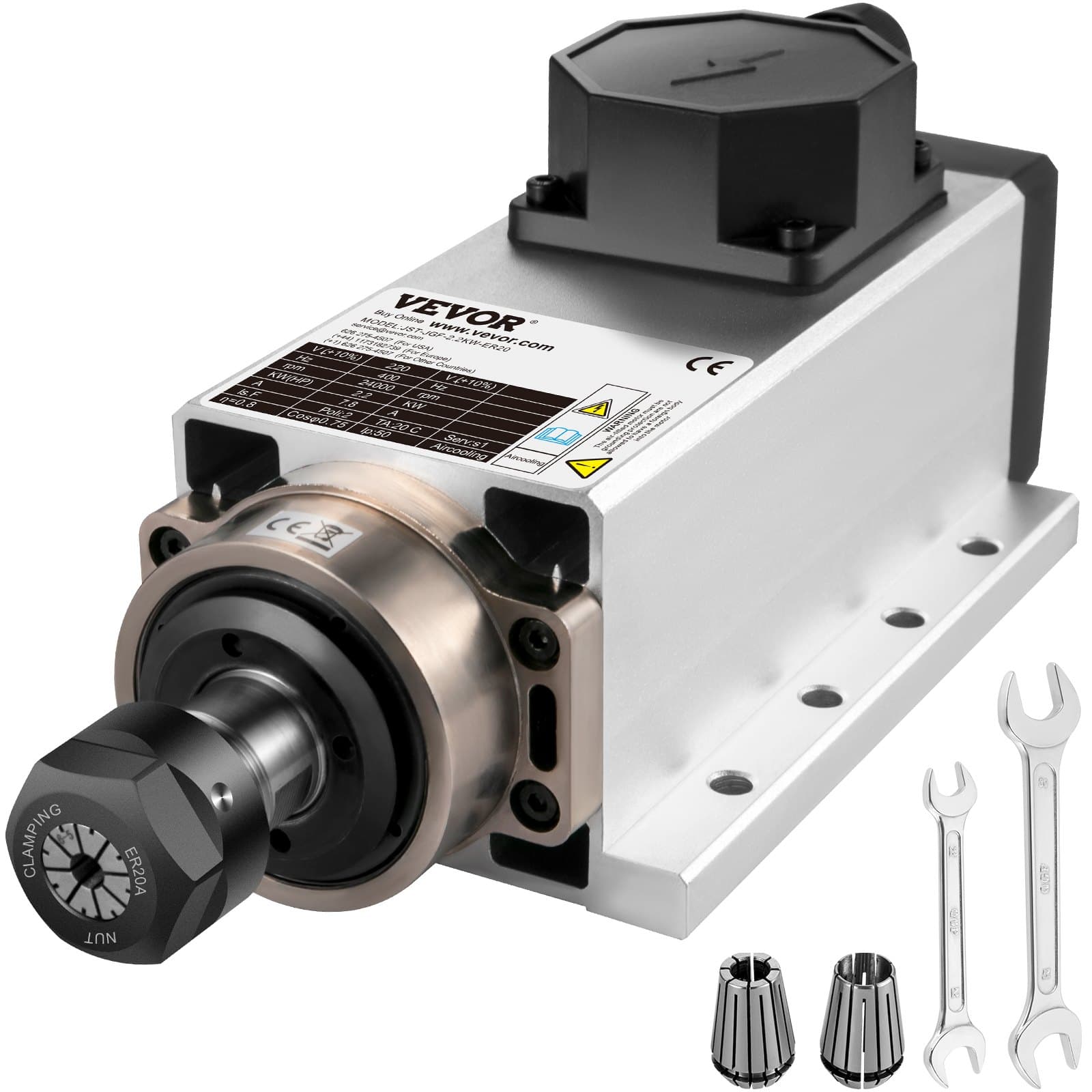 Luftgekühlter CNC-Spindelmotor 2,2 kW mit ER20 Spannzange