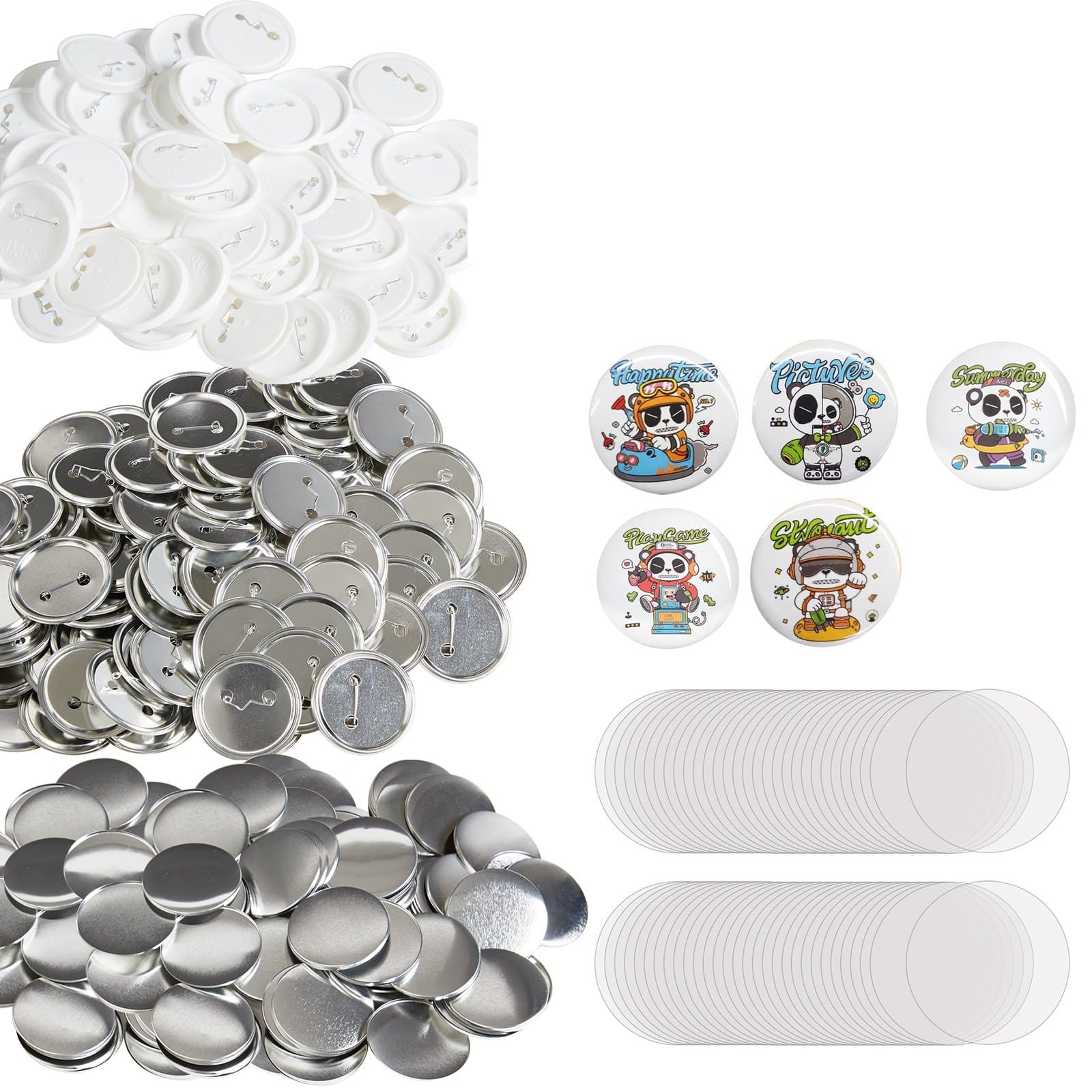 Button Maker Accessory Set 58 mm, 500 Pieces
