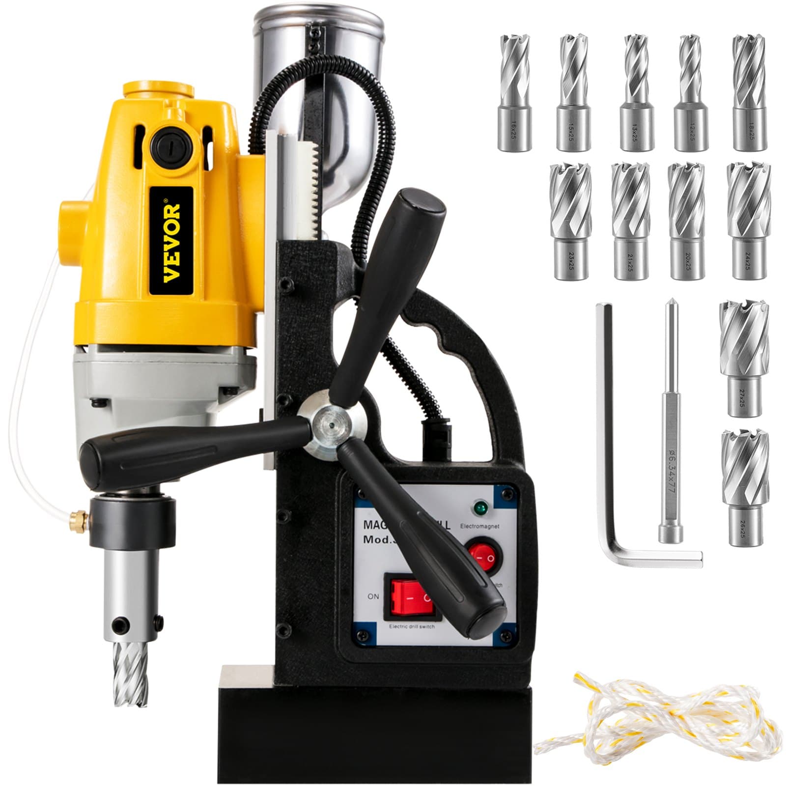 Sdt MD40 Magnetbohrmaschine mit 13-teiligem 25,4 mm HSS-Ringschneider-Set