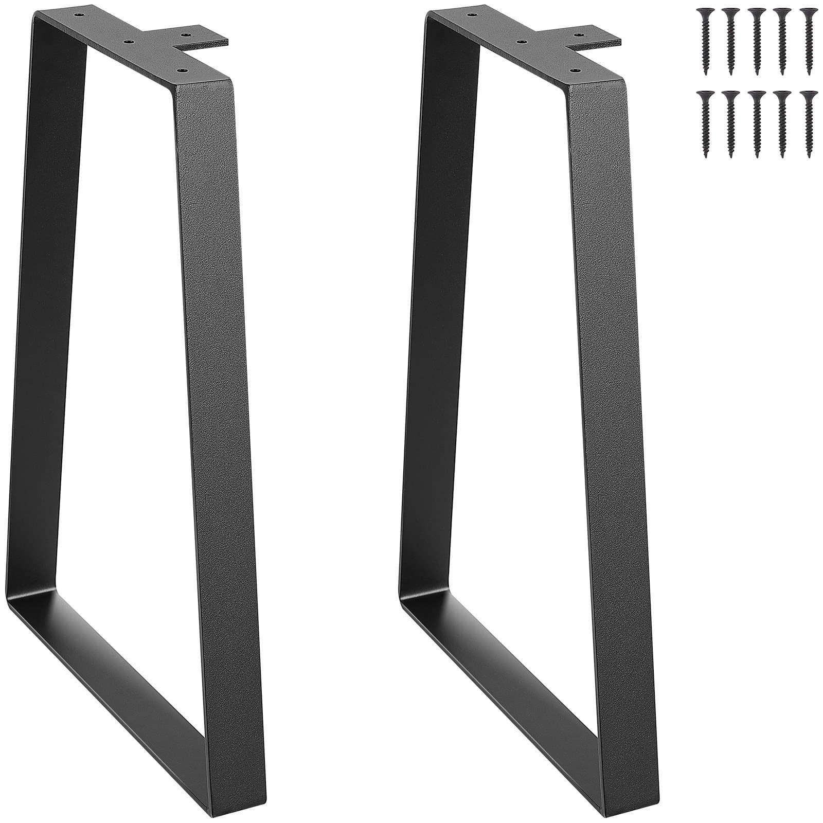 2er-Set Tischkufen 406,4 mm, Tischgestell 181 kg, Kohlenstoffstahl