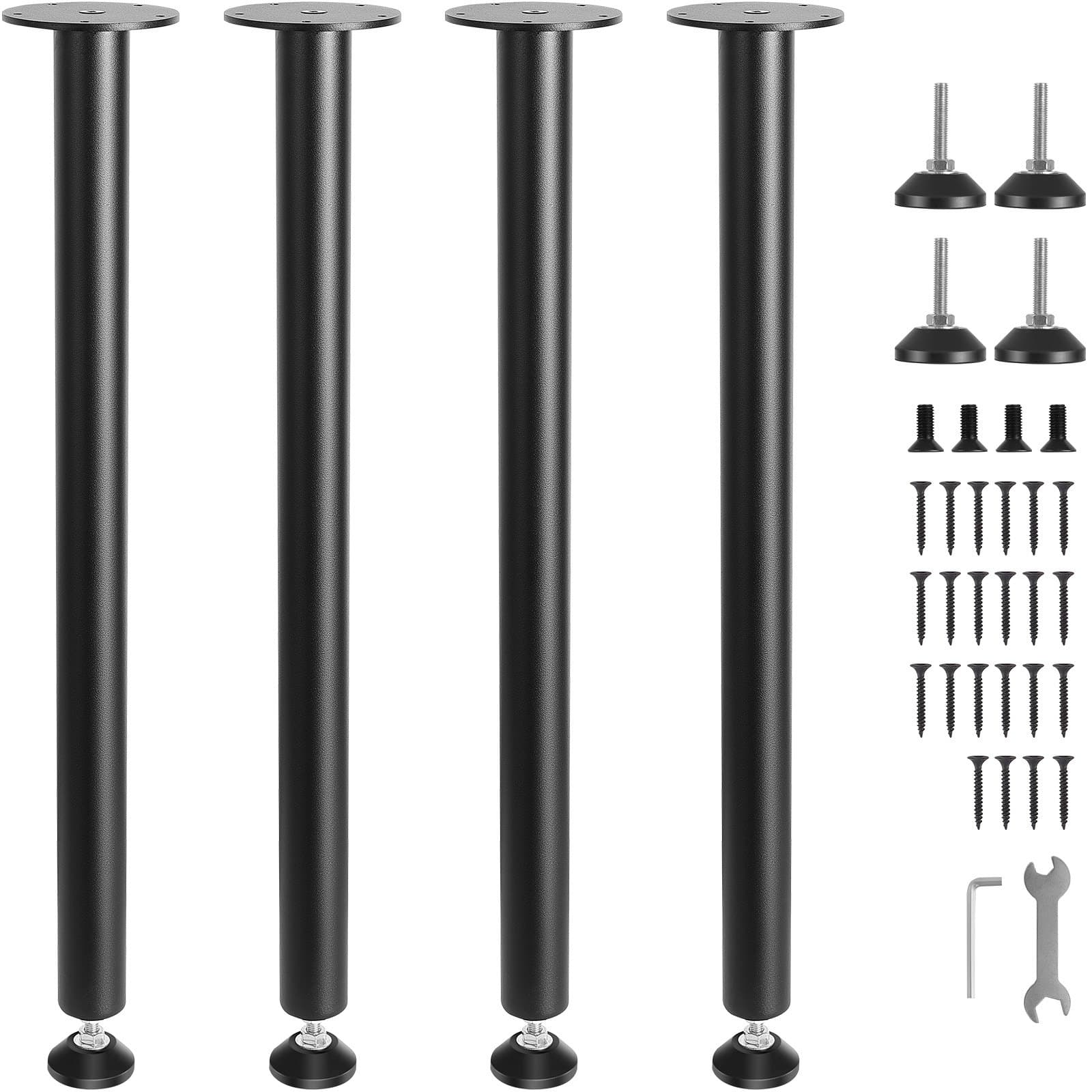 4er-Set Tischbeine Tischkufen 711,2 mm hoch, 544 kg Tragfähigkeit