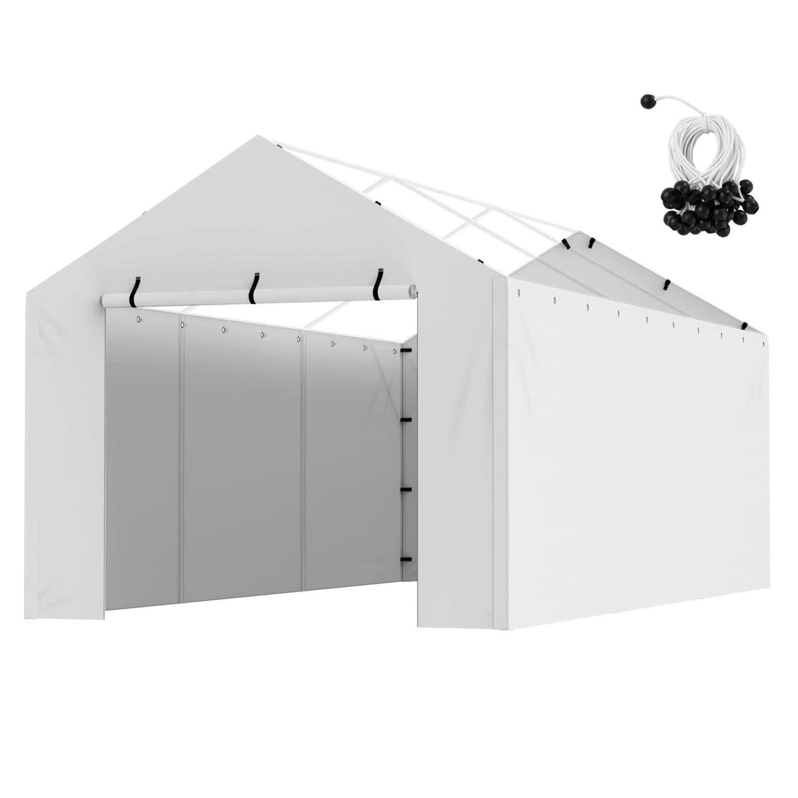 Carport tienda garaje 3 x 6 m blanco