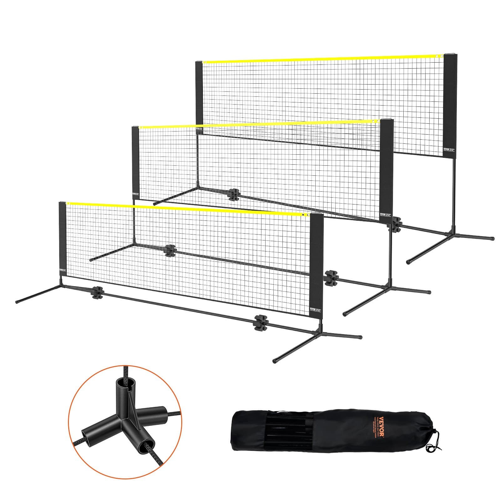 Tragbares 3m Netz-Set für Badminton und Volleyball