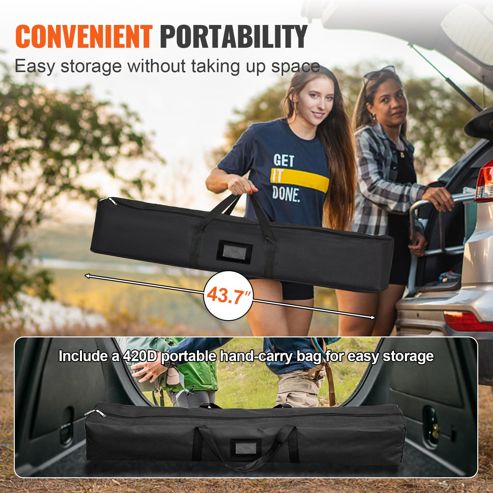 Écran de projection avec support 381 cm, écran de cinéma portable 16:9, écran de projecteur pour intérieur et extérieur, 347 x 201,9 cm, écran mobile