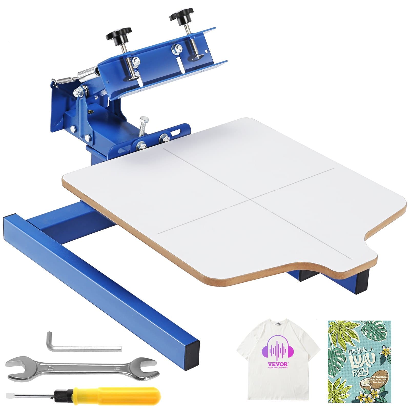 Pressa serigrafica per t-shirt, 1 colore, 1 postazione