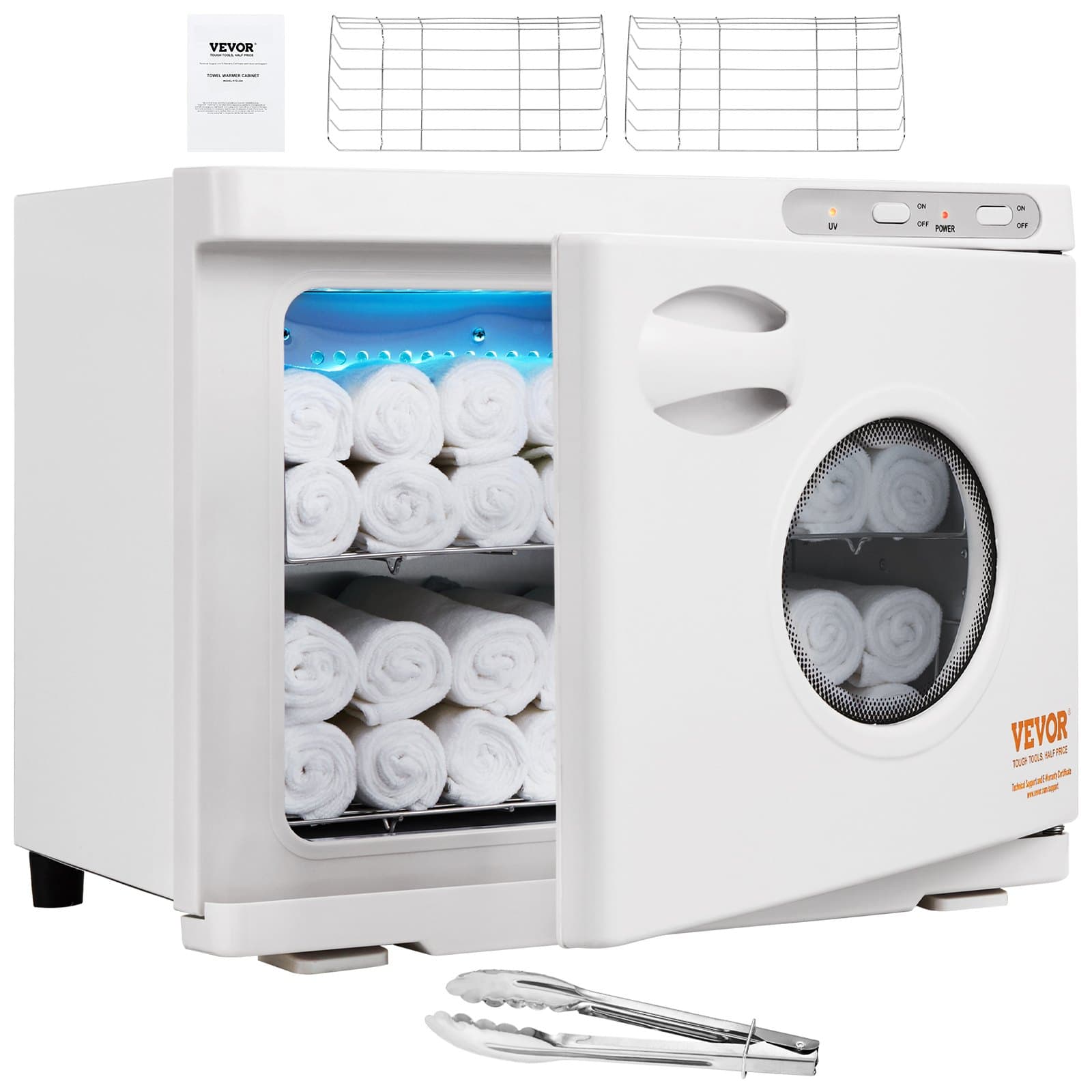 Calientatoallas 23 L con lámpara UV, 50–60 toallas