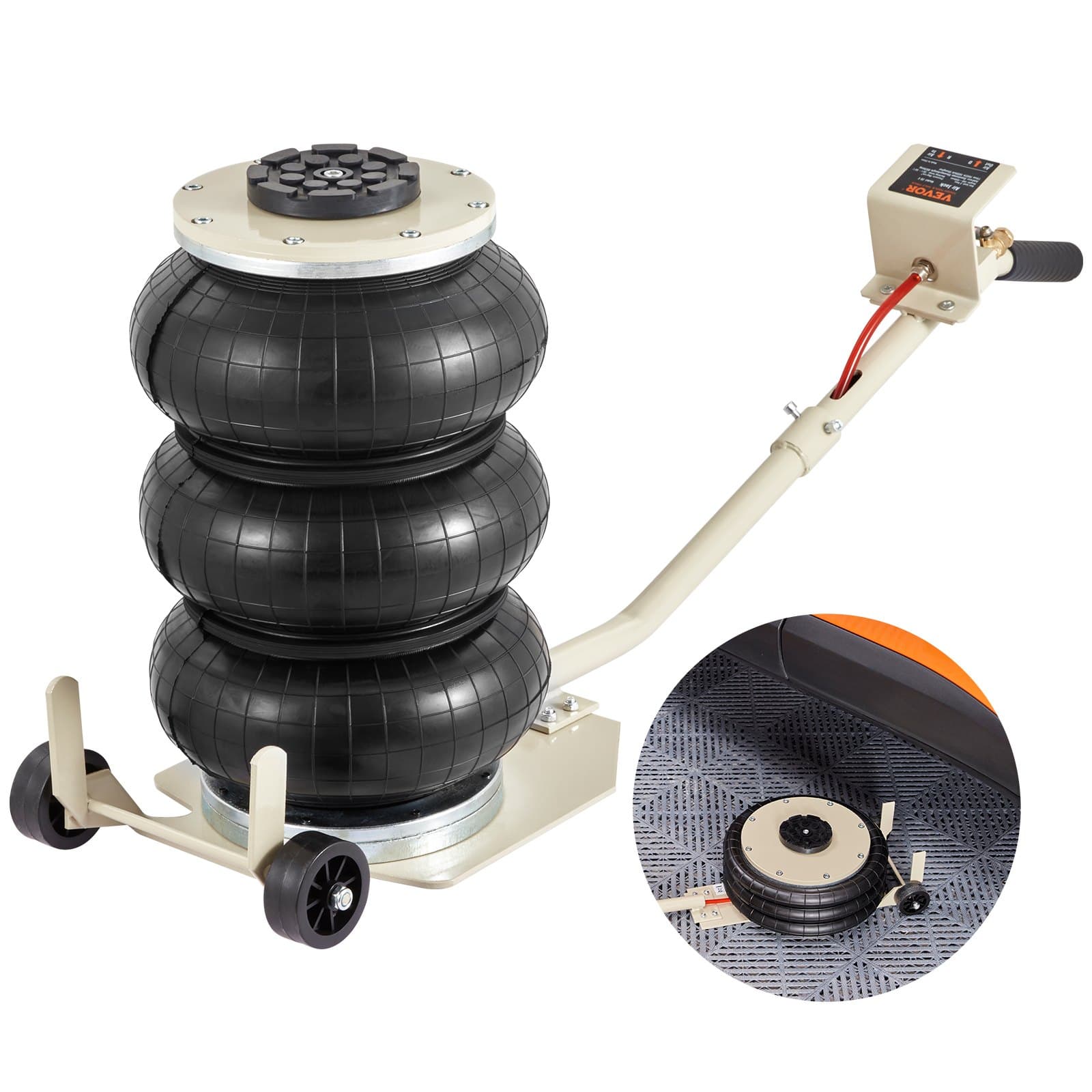 Pneumatischer Wagenheber Air Jack 3 T, dreifach