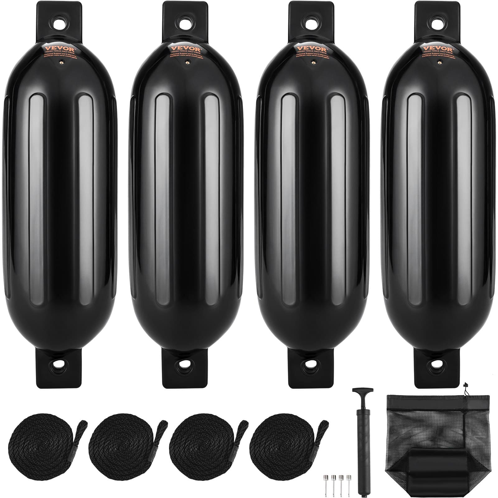 Set de 4 defensas inflables para embarcaciones