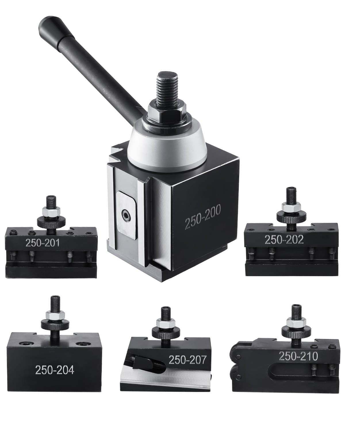 Schnellwechsel-Werkzeughalter-Set, 6-teilig, für Drehmaschinen