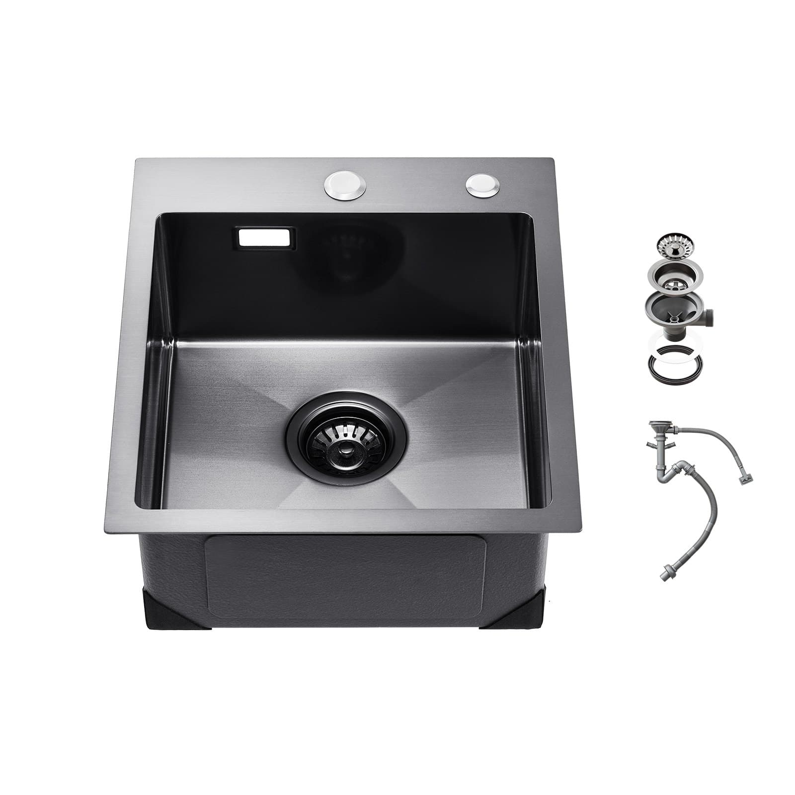 Stainless Steel Inset Sink 40 cm with Accessories
