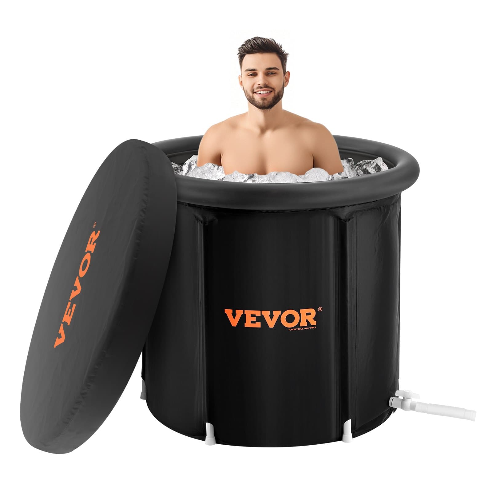Aufblasbare Eisbadewanne 398 L mit Abdeckung