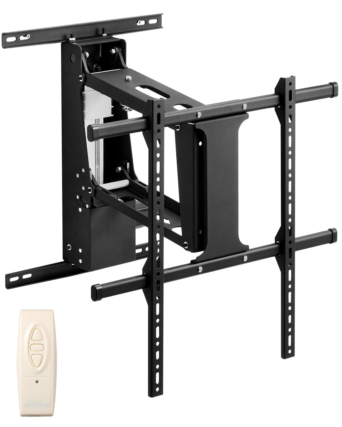 Support mural TV motorisé pour téléviseur de 813 à 1651 mm, support électrique réglable rabattable