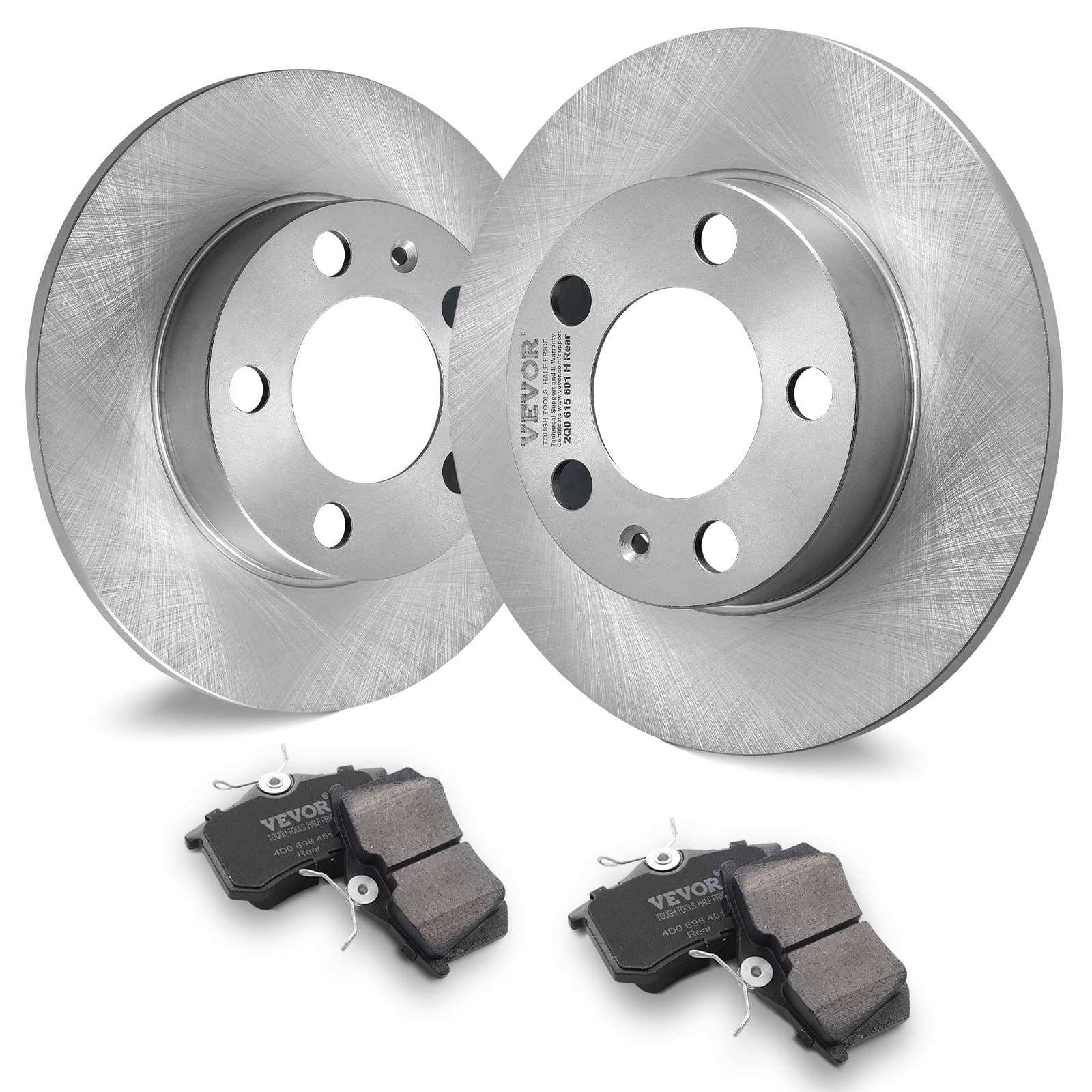 Hinterradbremsen-Set, 232 mm Bremsscheiben mit Keramik-Bremsbelägen