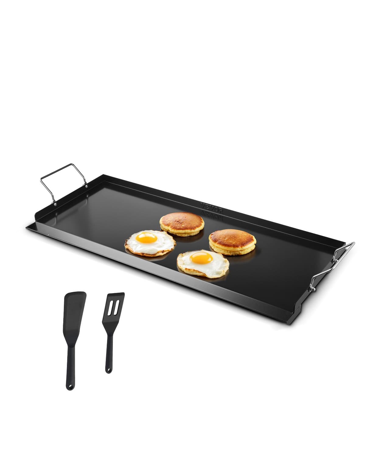 Piastra per grill rettangolare in acciaio al carbonio 812 x 310 mm