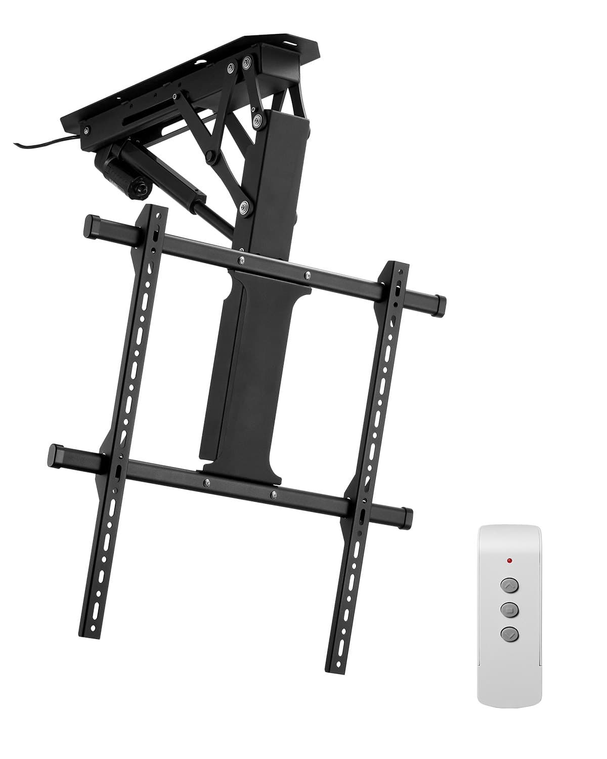 Support de plafond TV motorisé pour téléviseur de 813 à 1651 mm, support électrique réglable rabattable S