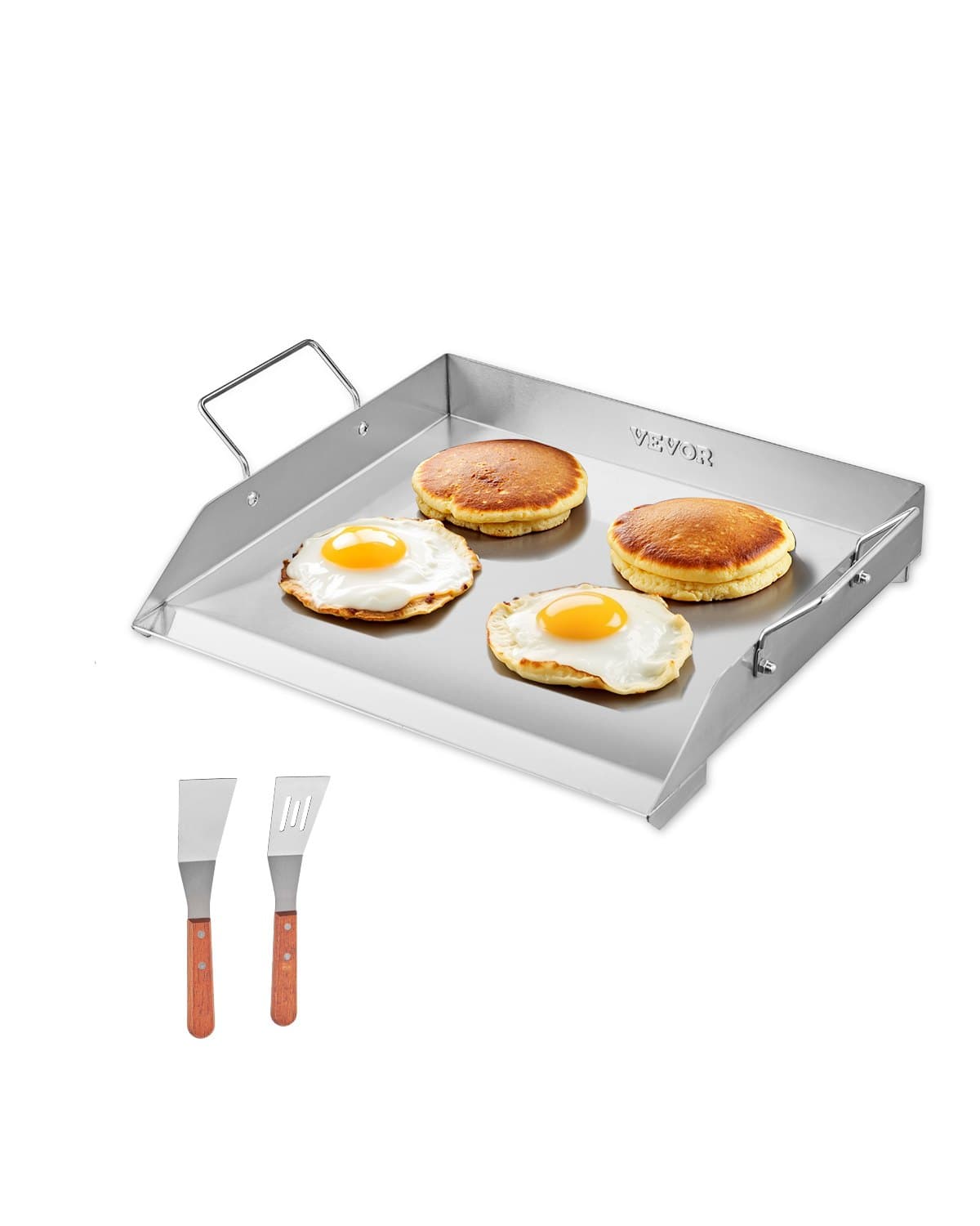 Piastra rettangolare in acciaio inox per grill a gas