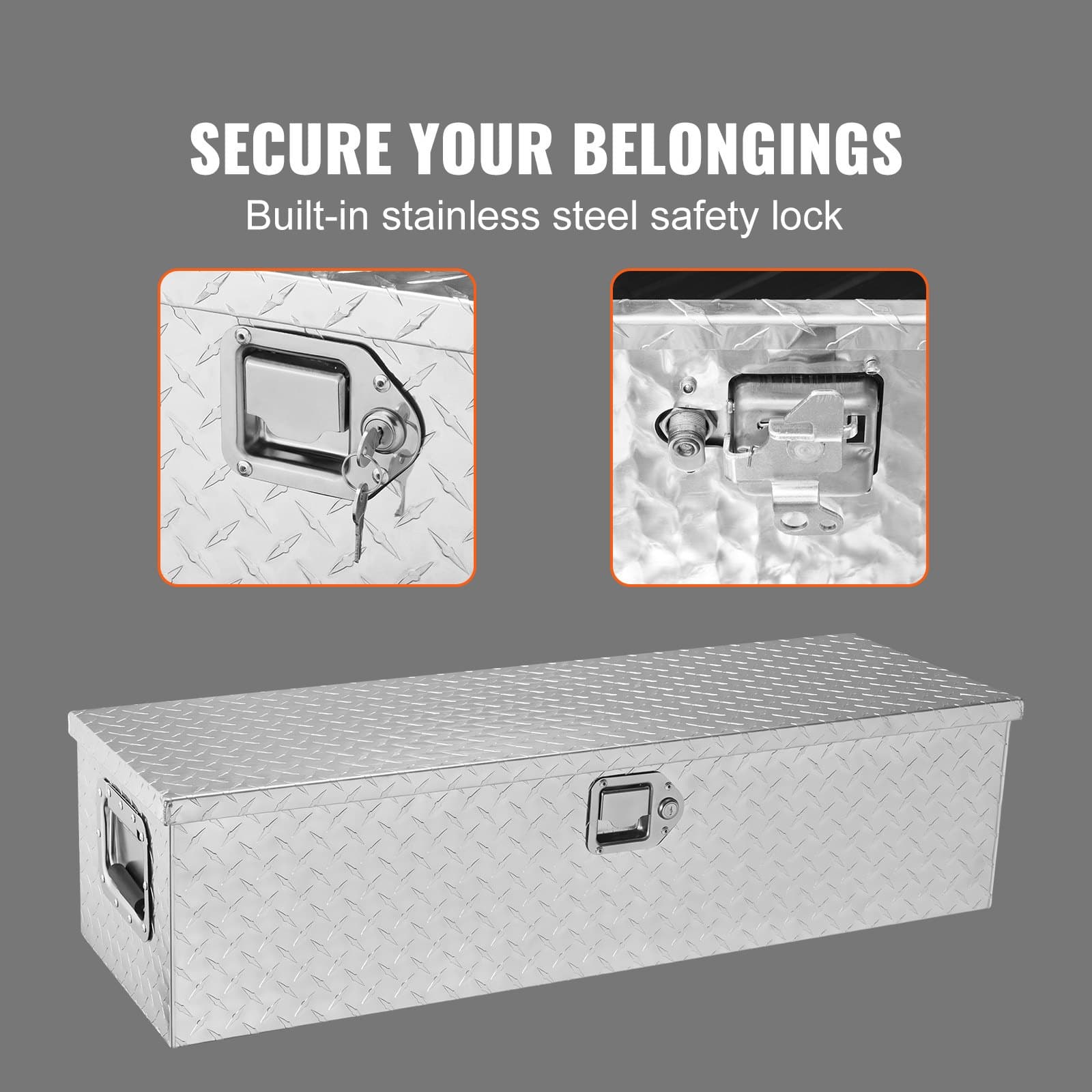 Caja de herramientas con cerradura para camioneta, 83 L