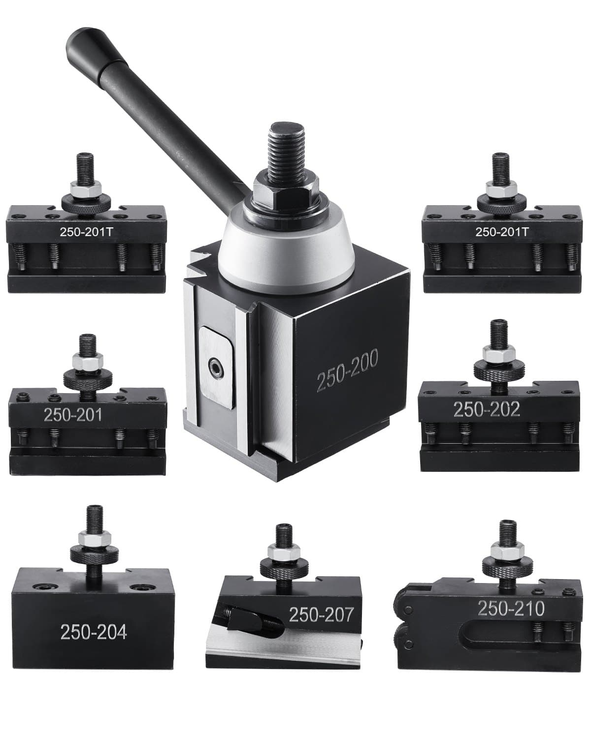 Schnellwechsel-Werkzeughalter-Set, 8-teilig, für Drehmaschinen