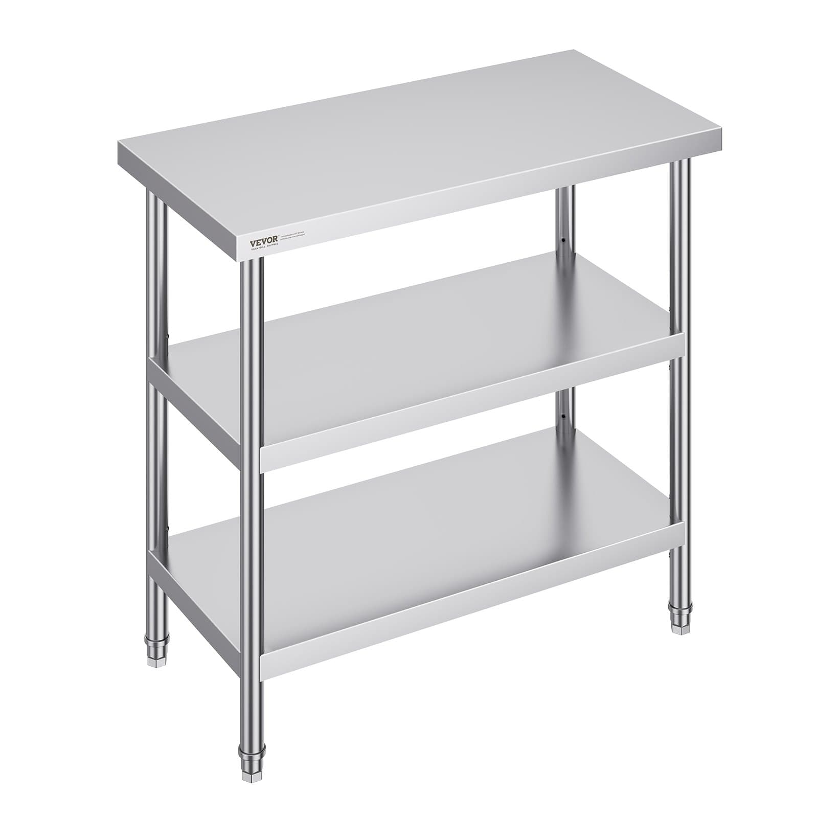 Edelstahl Zubereitungstisch 457x914x864 mm