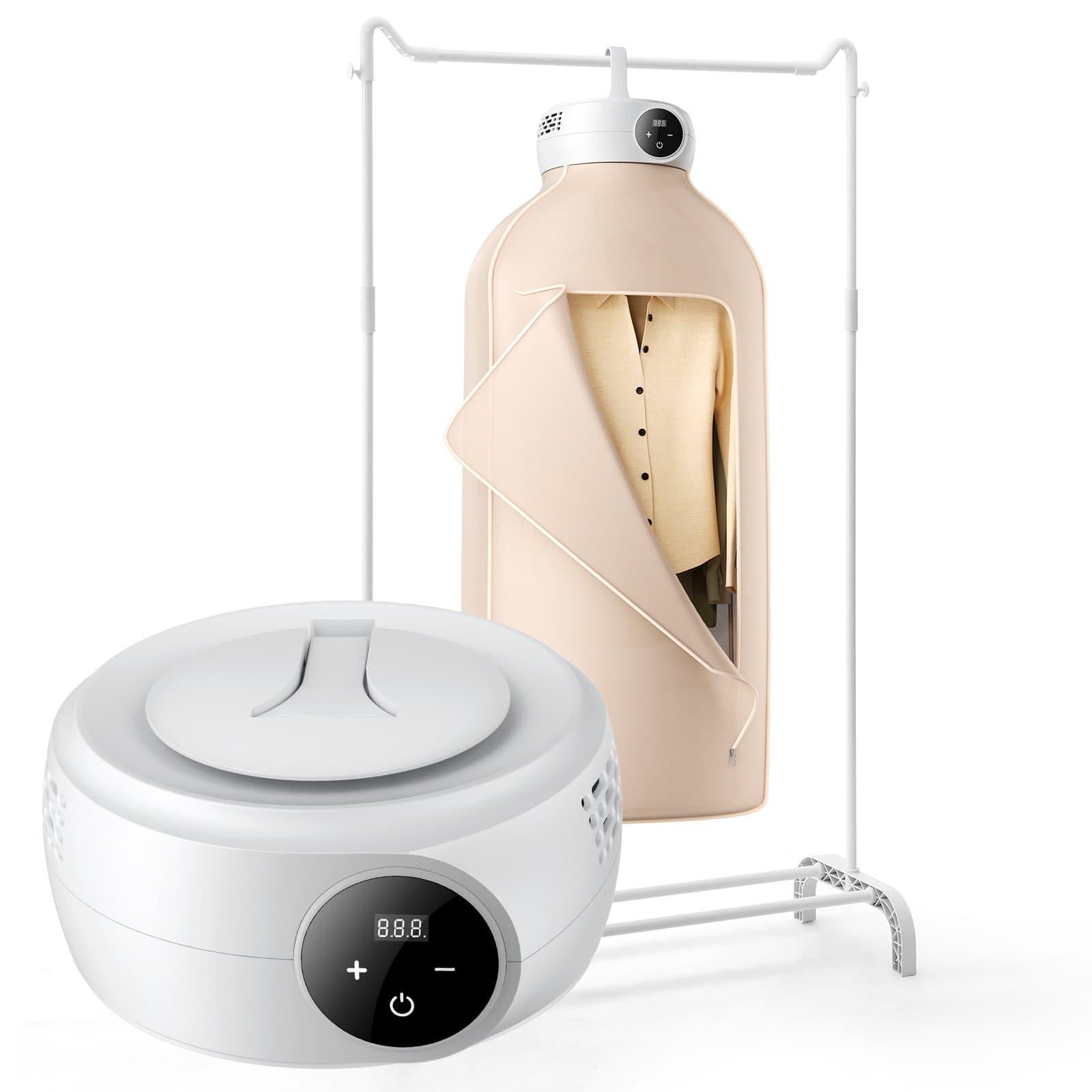 Séchoir à linge portable 600 W avec sac de séchage et minuterie 5 h
