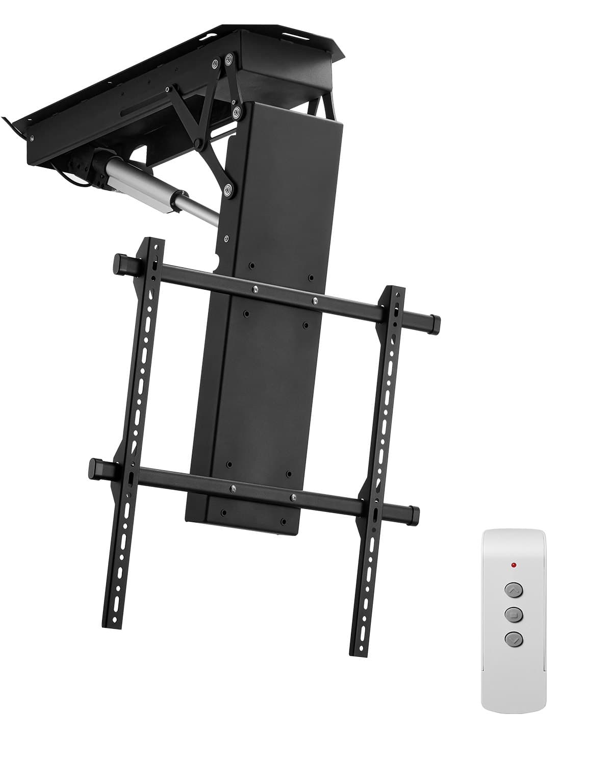 Support de plafond TV motorisé pour téléviseur de 813 à 1778 mm, support électrique réglable rabattable S