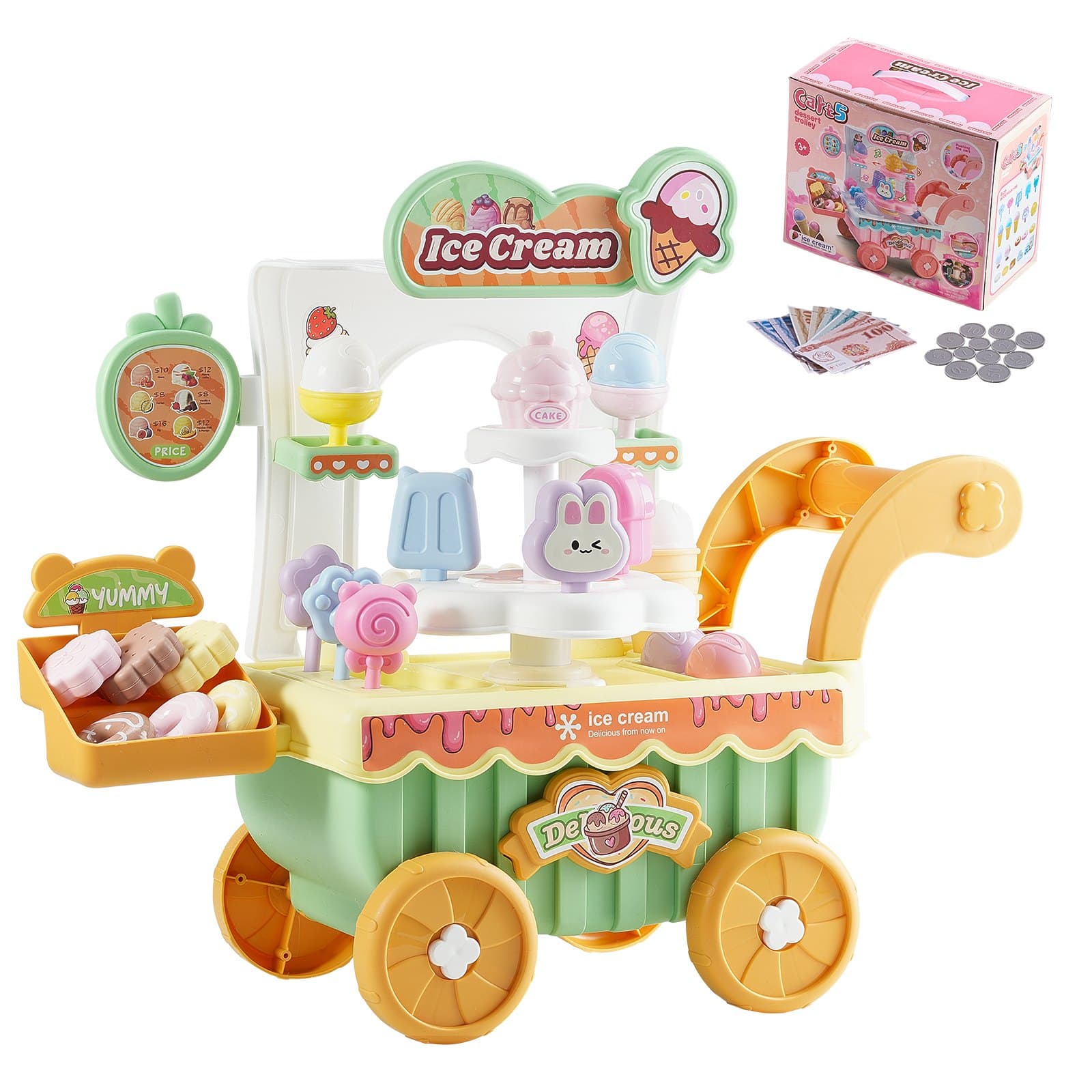 Chariot glace PP avec 27 accessoires