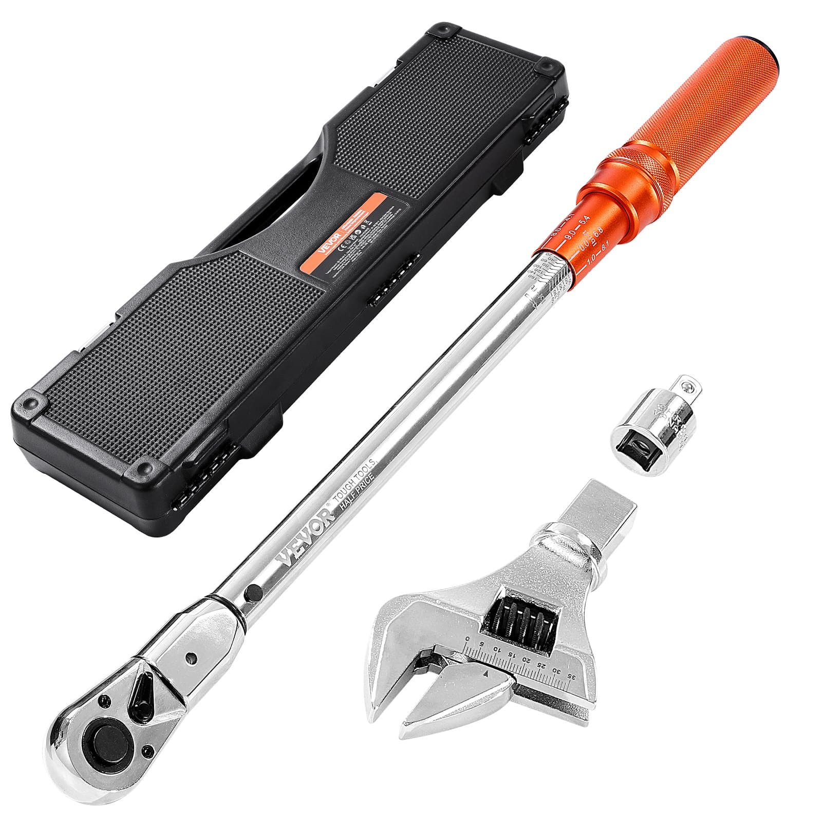 Klick-Drehmomentschlüssel-Set, 1/2 Zoll, 27,1–216,8 Nm, 72 Zähne