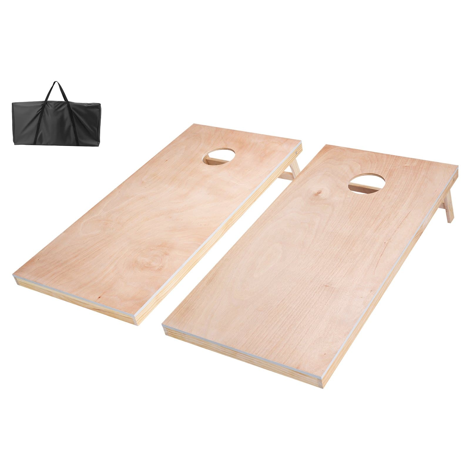 Set de juego de cornhole 1255 x 600 x 302 mm de madera maciza