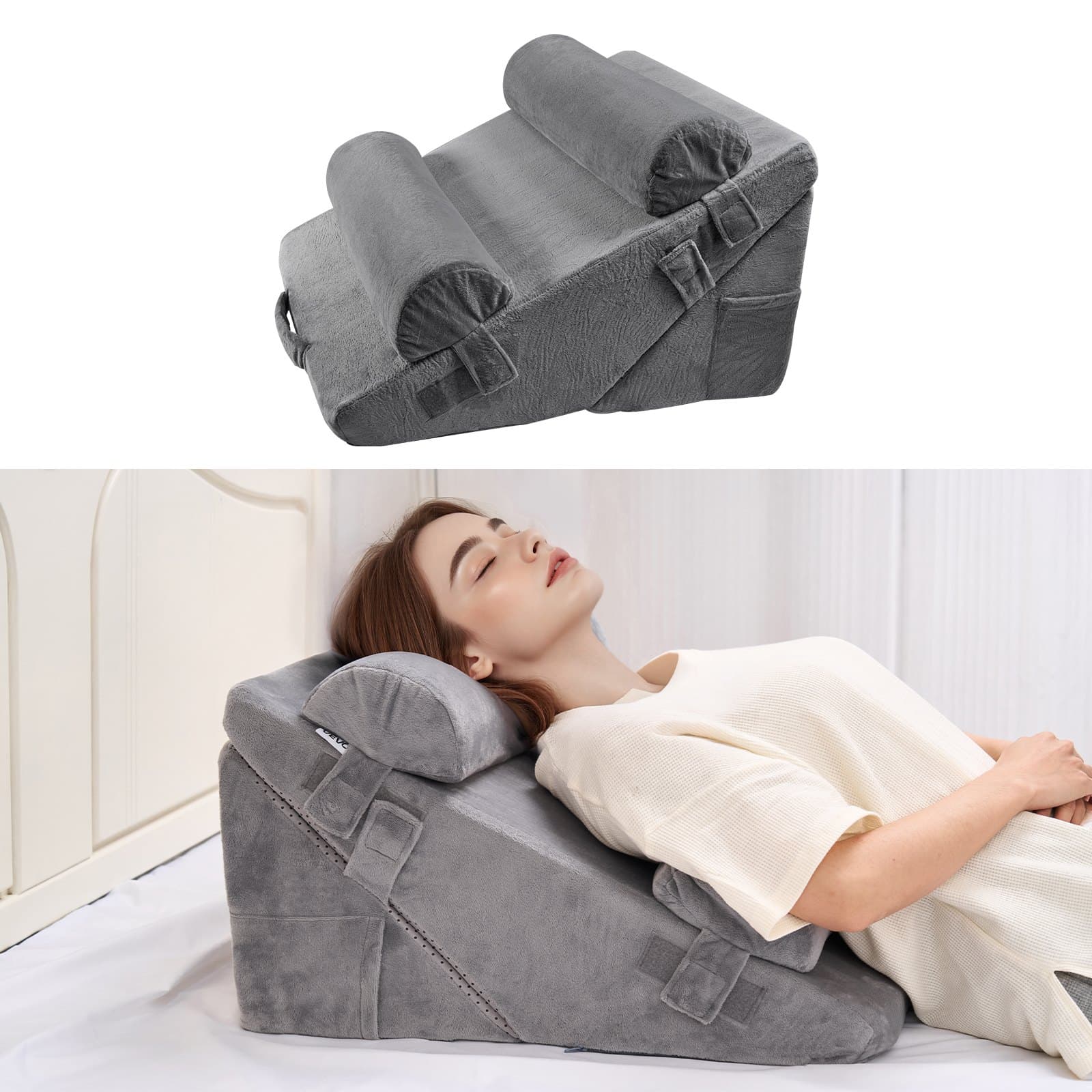 Set orthopédique de 4 coussins en coin