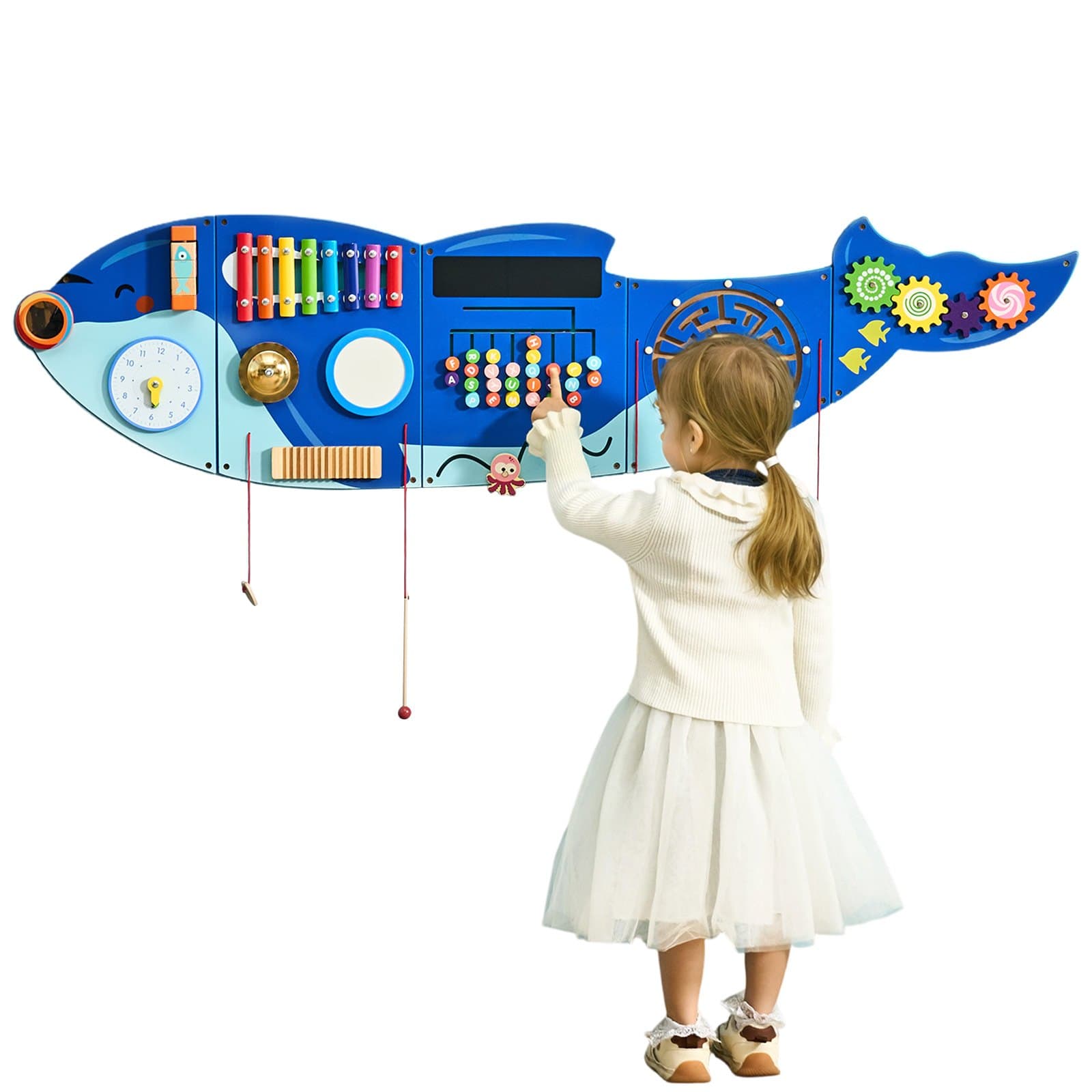 Orca Aktivitätswand Busy Board mit 12 Spielen