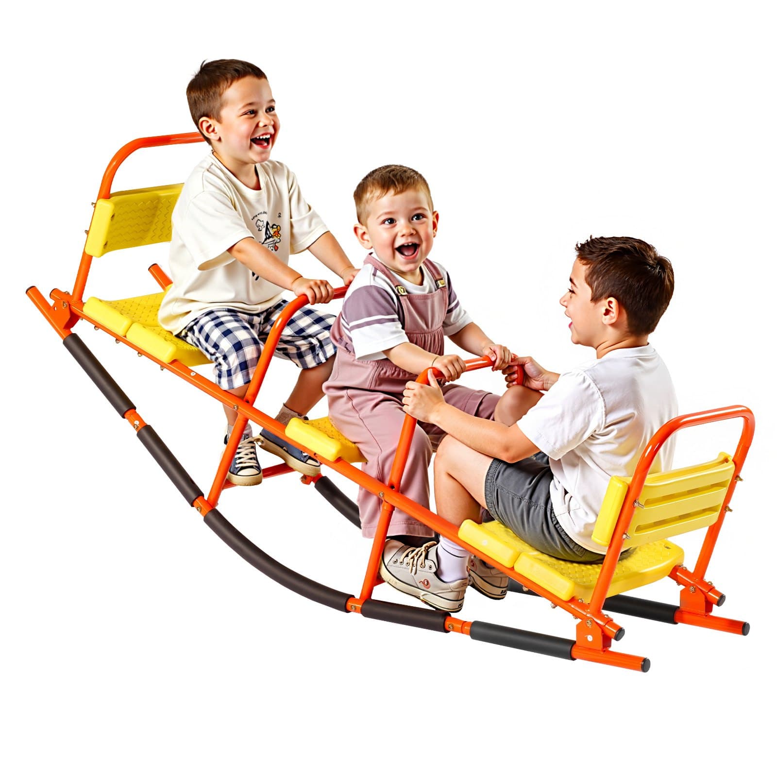 Metall-Kinderwippe mit Griffen für zwei Kinder
