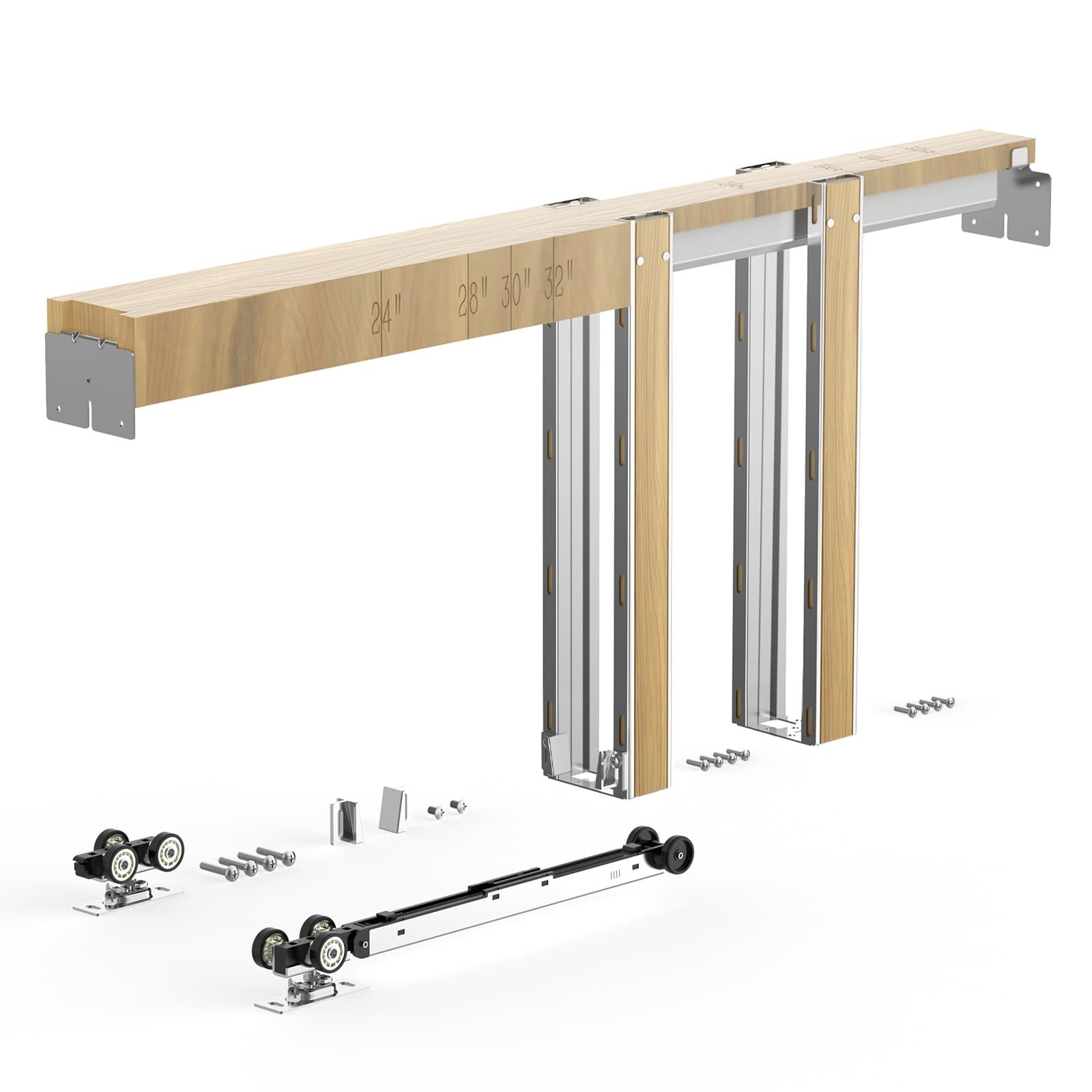 Schiebetürrahmen-Set für 610–914 mm breite und 2032 mm hohe Türen