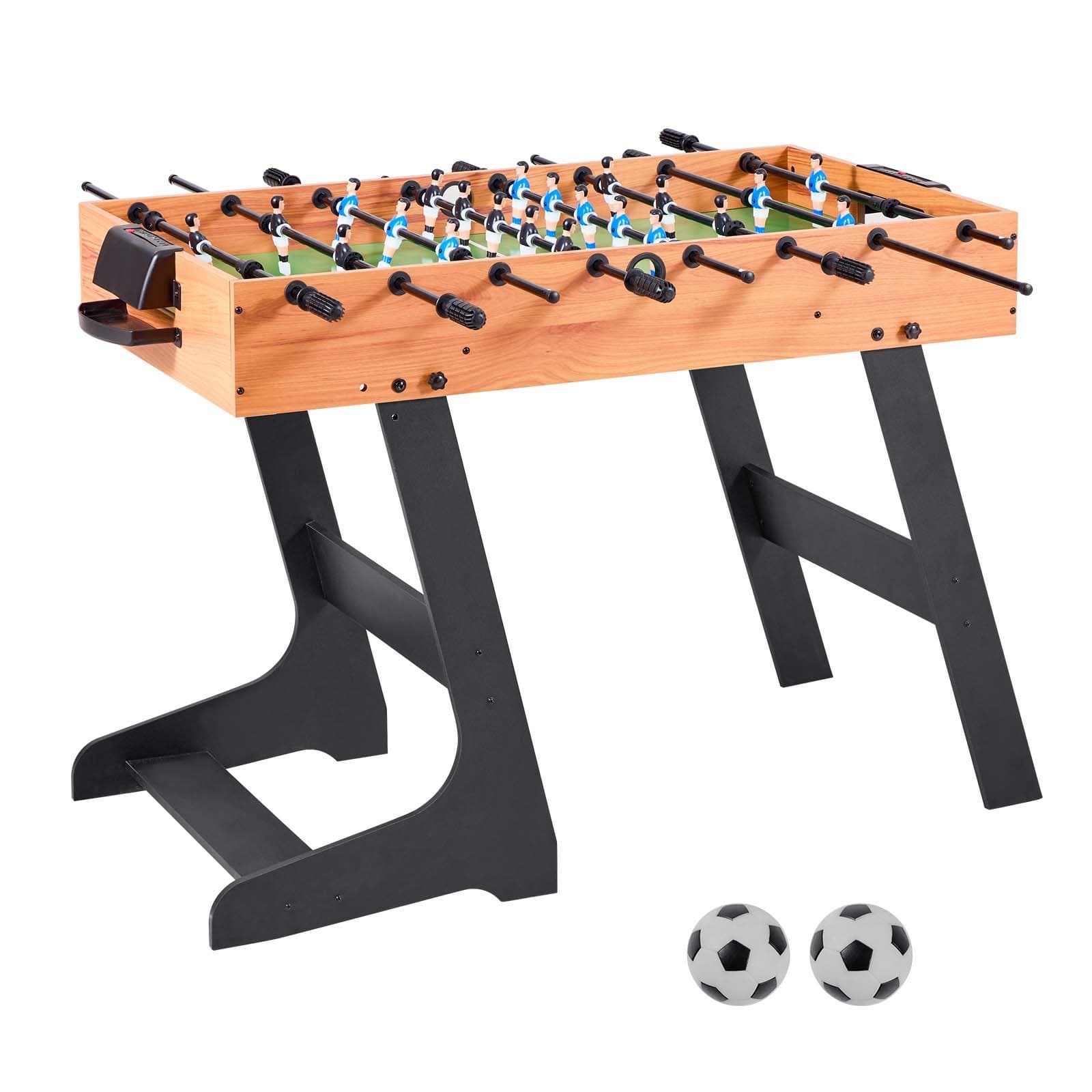 Futbolín plegable, 1065 x 605 x 810 mm, con 2 balones