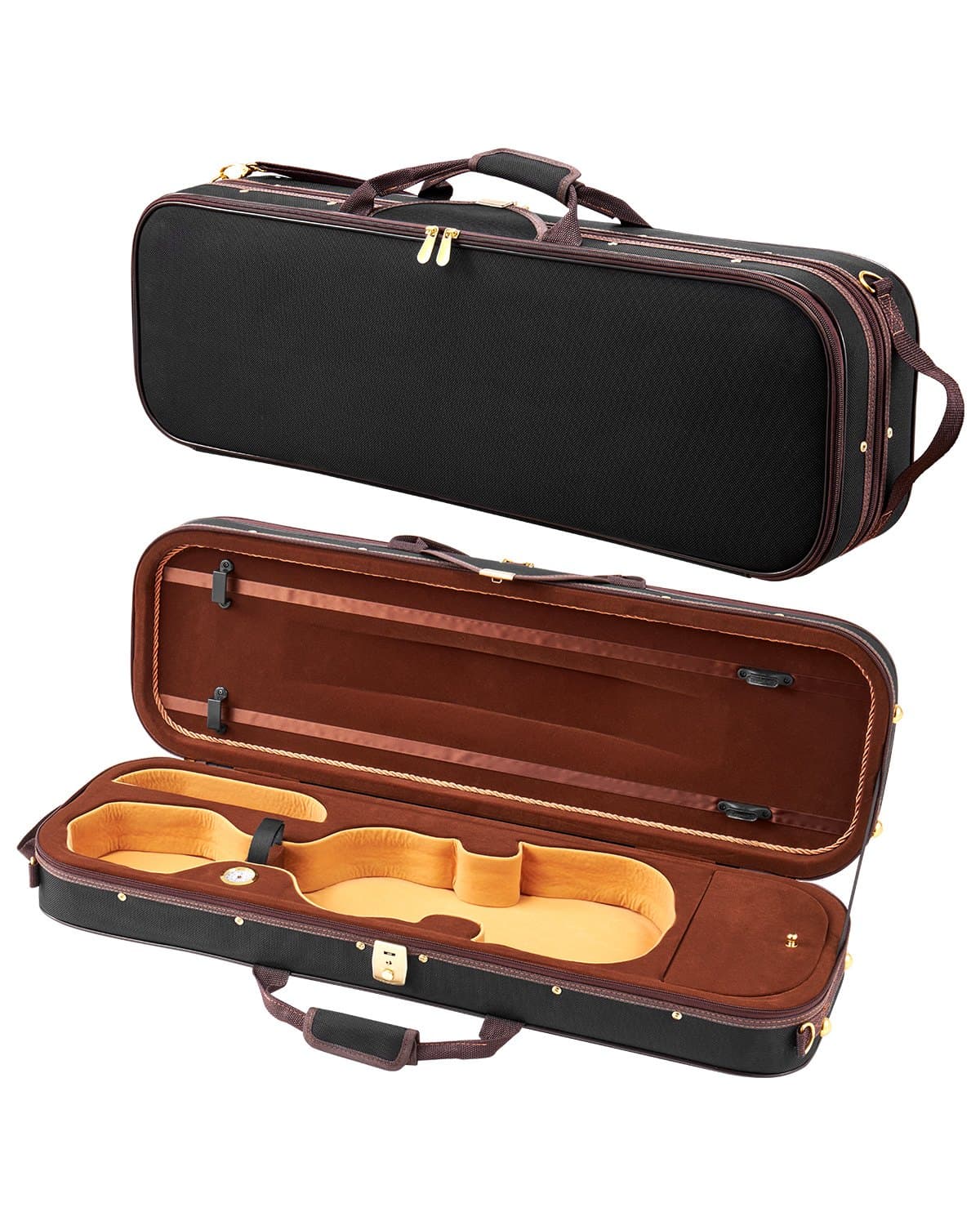 4/4 Violinenkoffer voller Größe mit Hygrometer