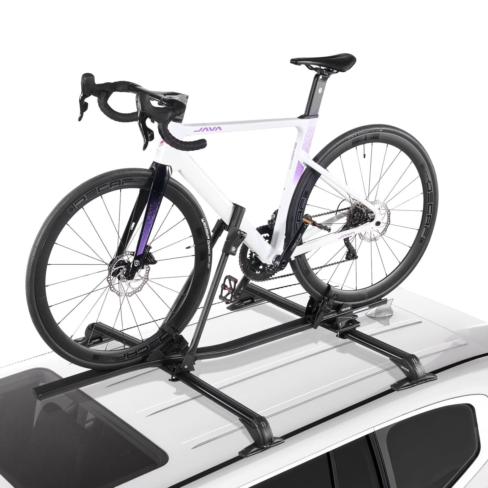 Portabicicletas de techo vertical para coches, 15 kg