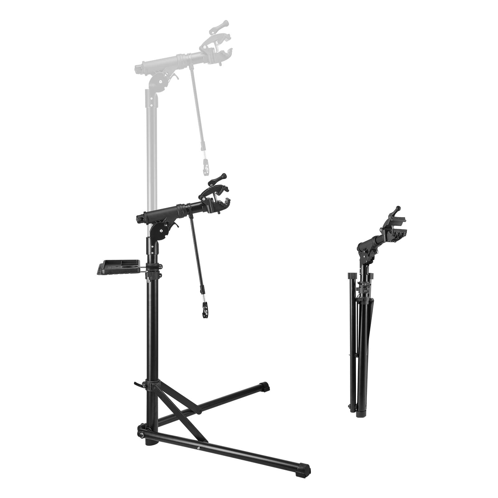 Soporte de reparación de bicicletas Soporte de montaje de bicicletas (carga de 38,56 kg) Con altura ajustable de 1035-1630 mm y soporte magnético