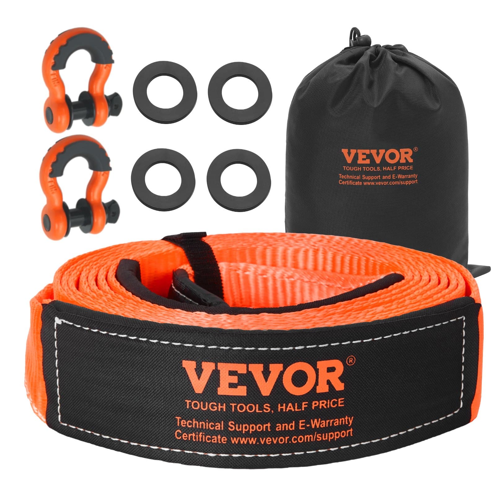 Kit de remolque y rescate 16329 kg con bolsa