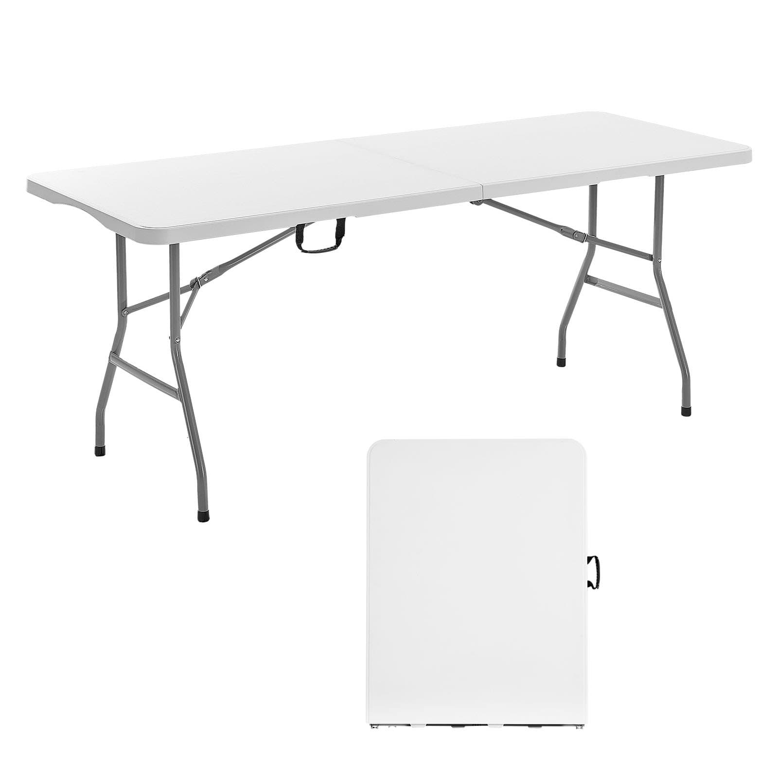 Klappbarer Buffettisch aus Kunststoff 180 cm rechteckig