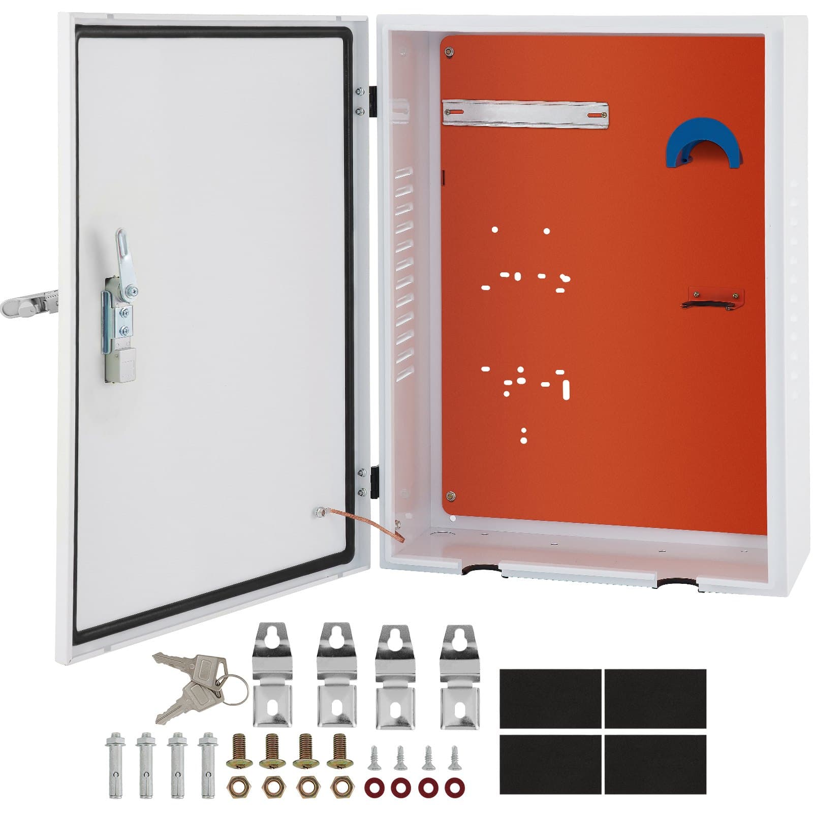 Caja de protección de acero para estación de carga, IP32, 70x50x25 cm