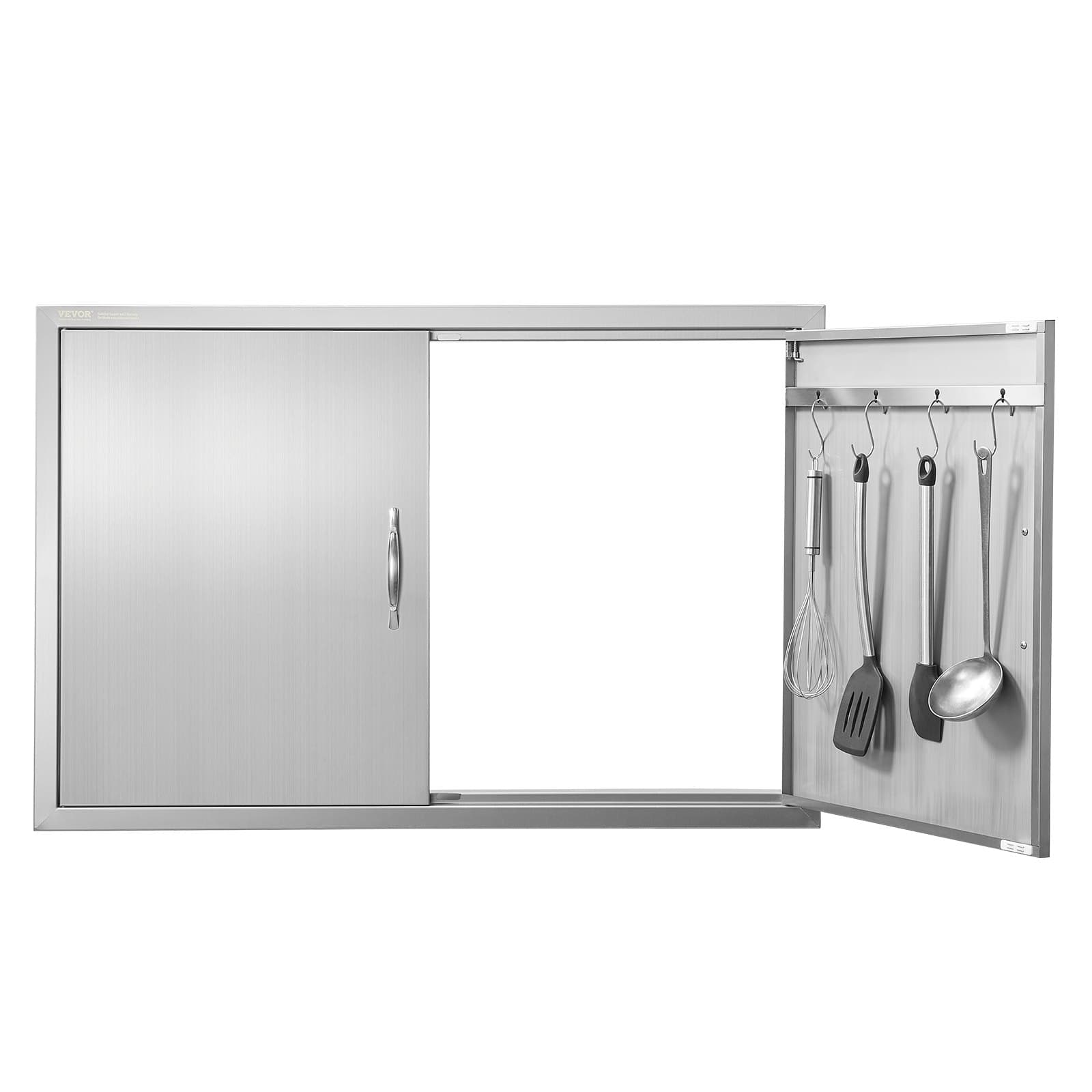 Porta di accesso in acciaio inox per grill 990 x 660 mm a filo