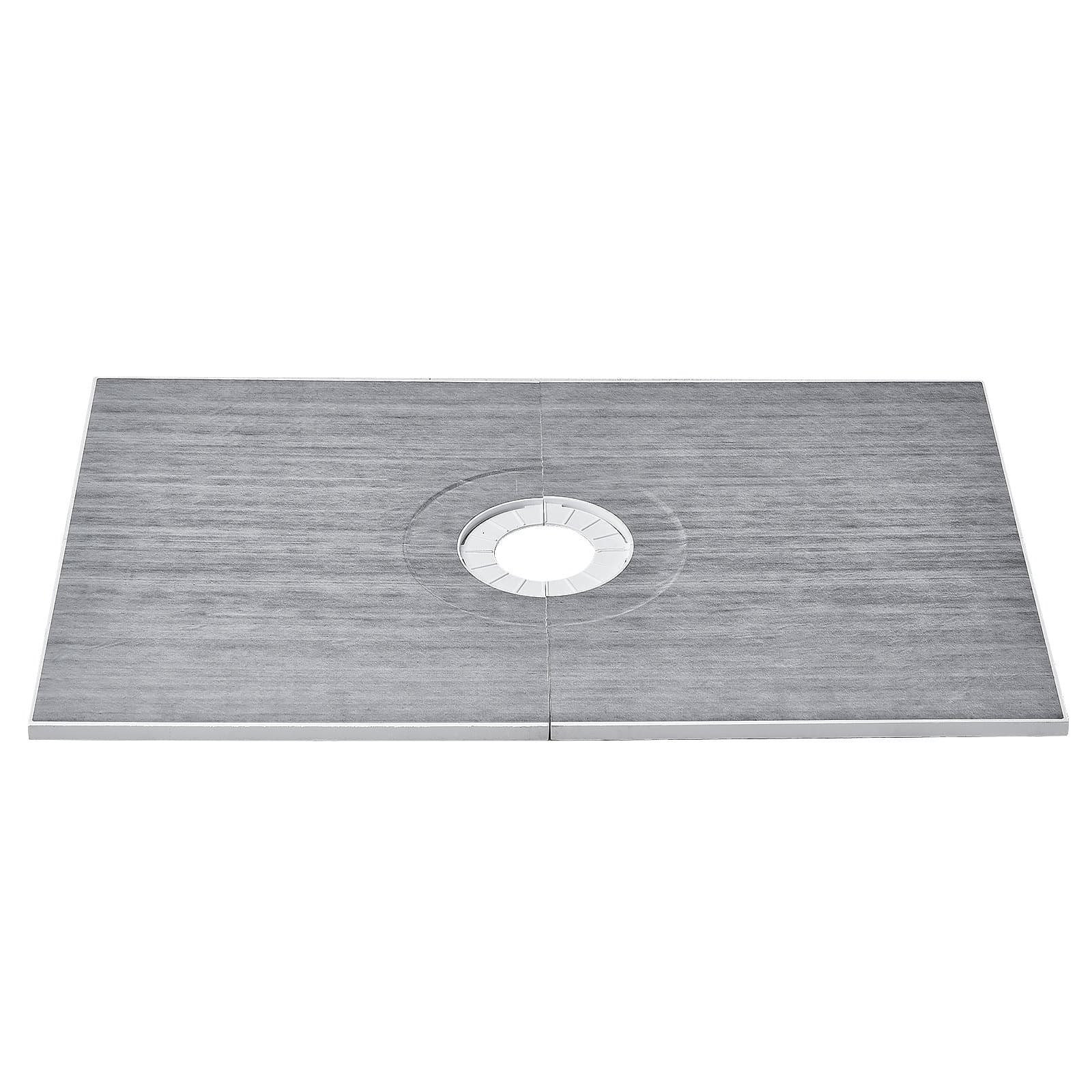 Duschwannen-Set 1524 x 965 x 28 mm mit Zentralablauf