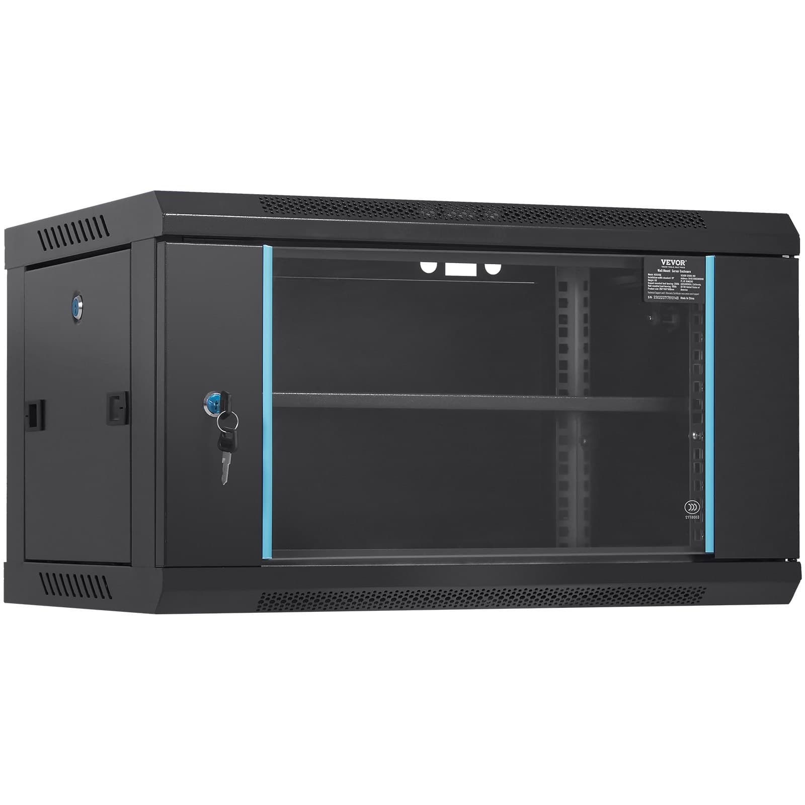 Armoire serveur murale 6U, profondeur 39 cm