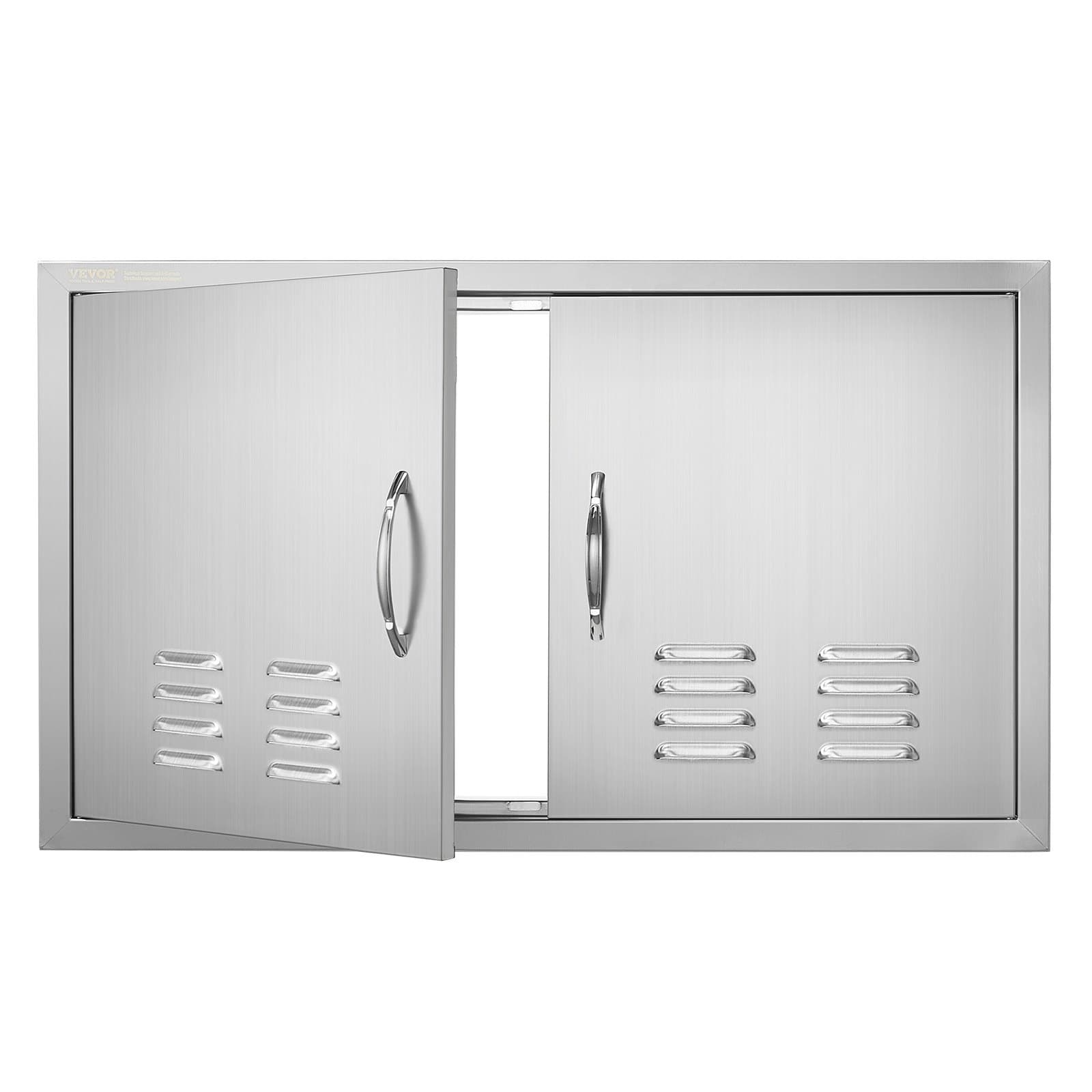 Puerta de acceso parrilla acero inox 914 x 534 mm doble pared