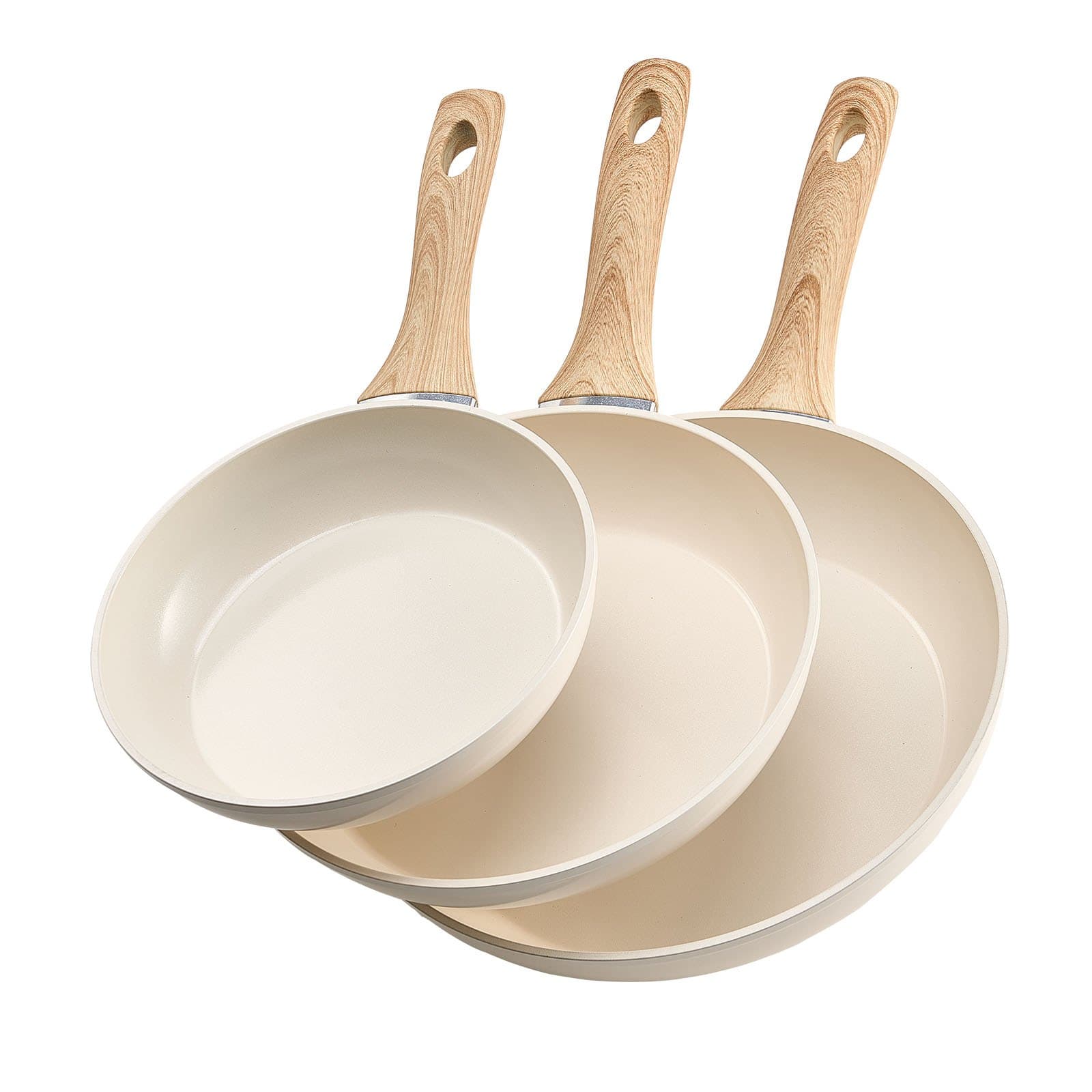 Frying Pan Set 3-Piece, 200/240/280 mm, Non-Stick Aluminium