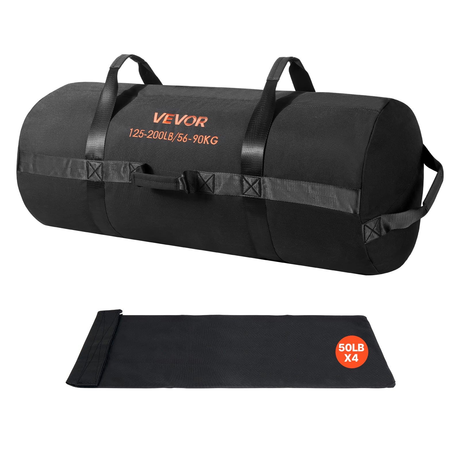 Verstellbarer Workout-Sandsack mit Griffen für Krafttraining